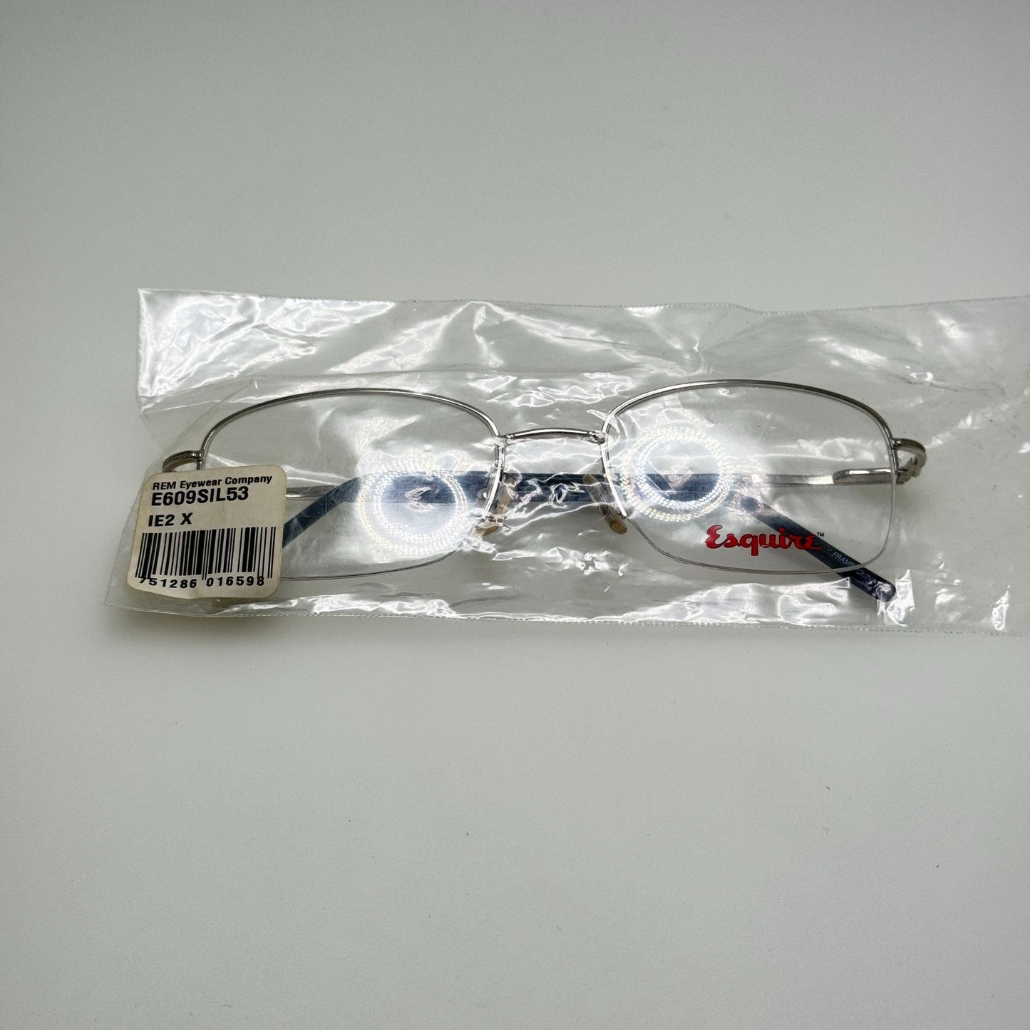 Esquire E609 Silver Eyeglasses Eye Glasses Frames 53-19-140
