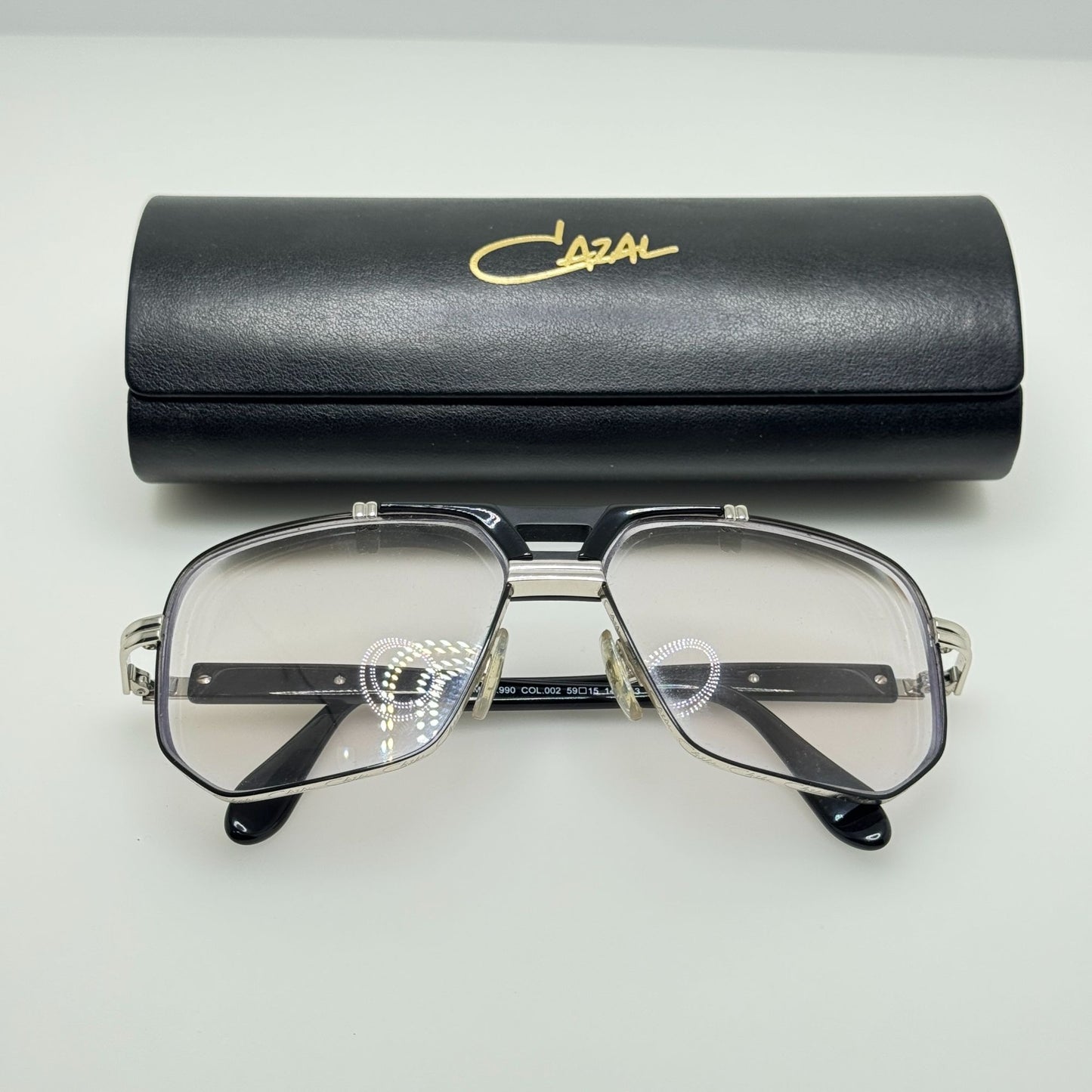 Cazal Eyeglasses Eye Glasses Frames 990 002 Germany 59-15-140 W/ Case