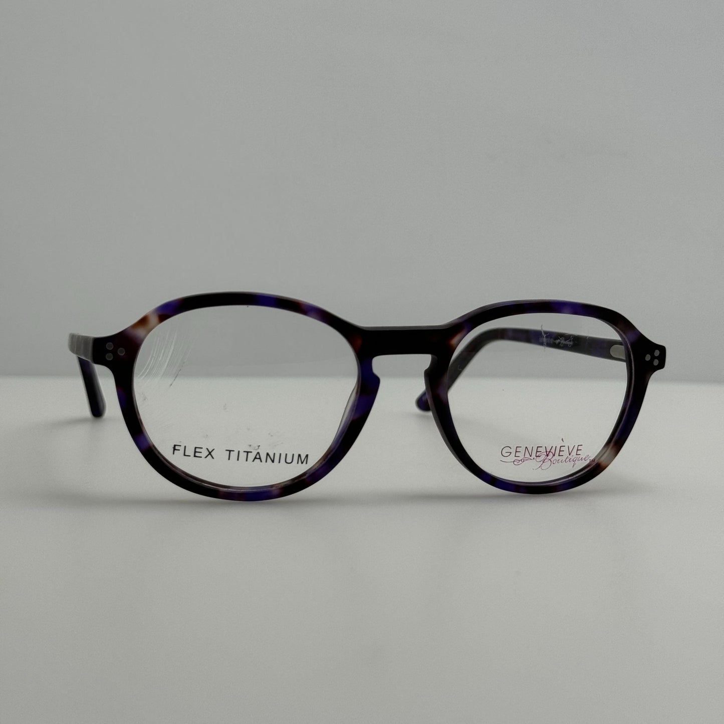Genevieve Eyeglasses Eye Glasses Frames Attentive Purple Tortoise 49-18-145