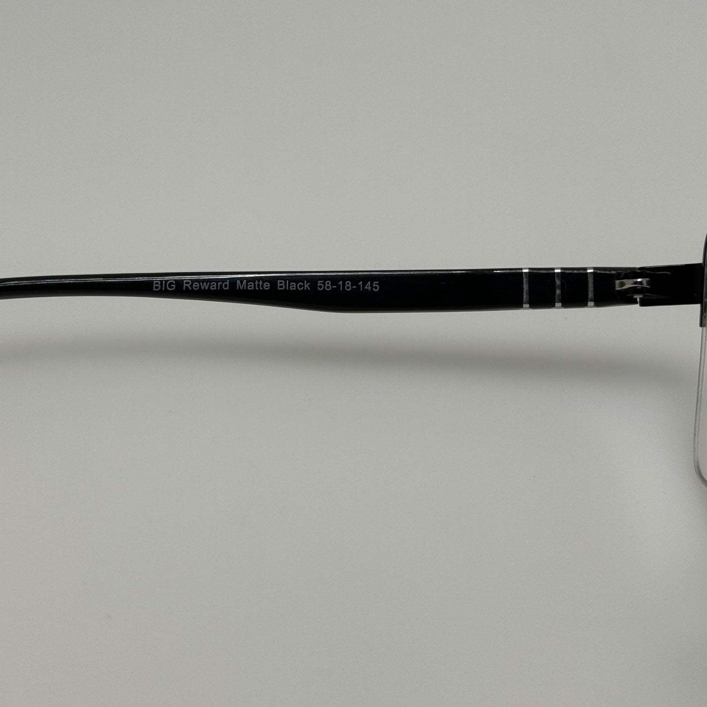 BMEC Eyeglasses Eye Glasses Frames Big Reward Matte Black 58-18-145