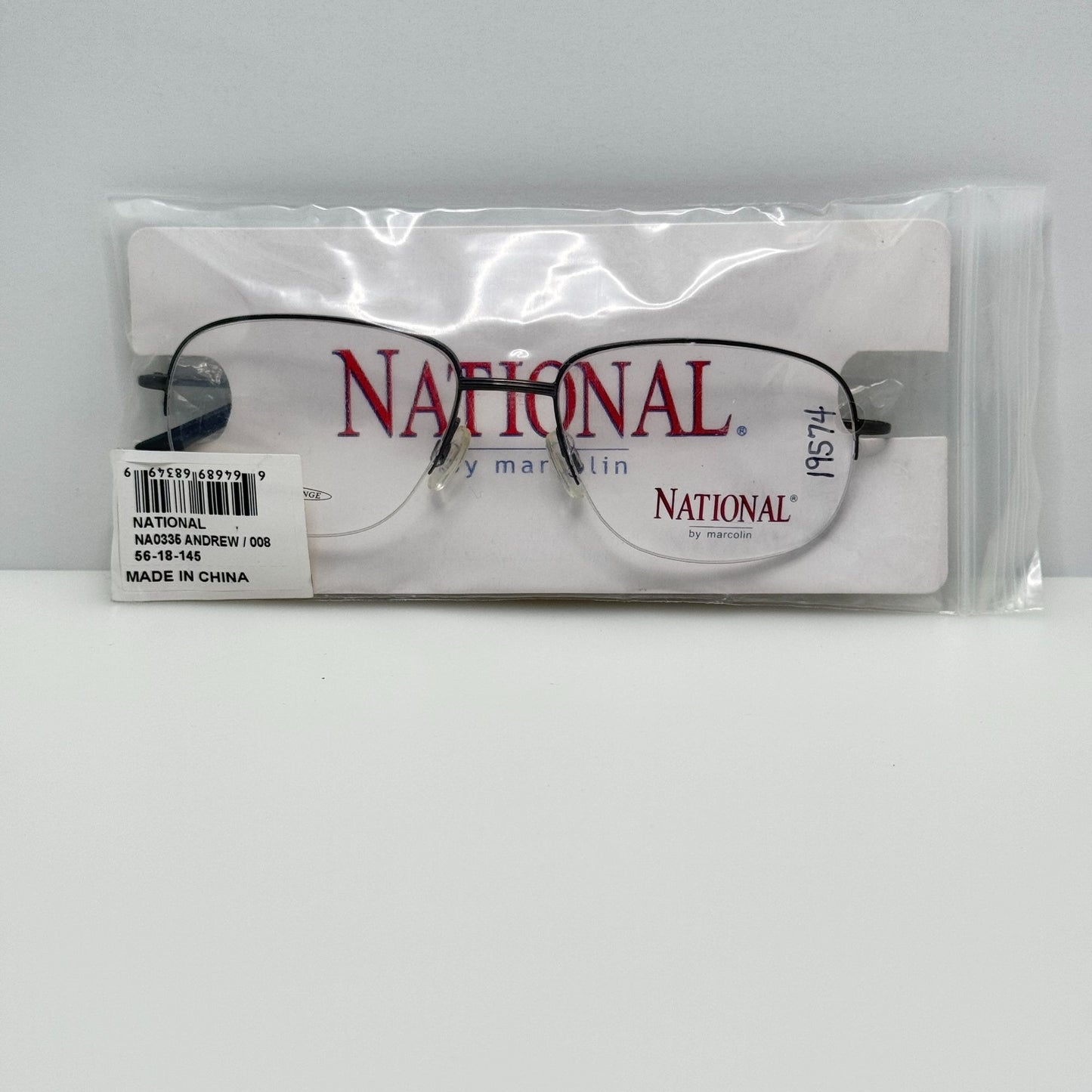 Marcolin Eyeglasses Eye Glasses Frames National NA0335 008 Andrew 56-18-145