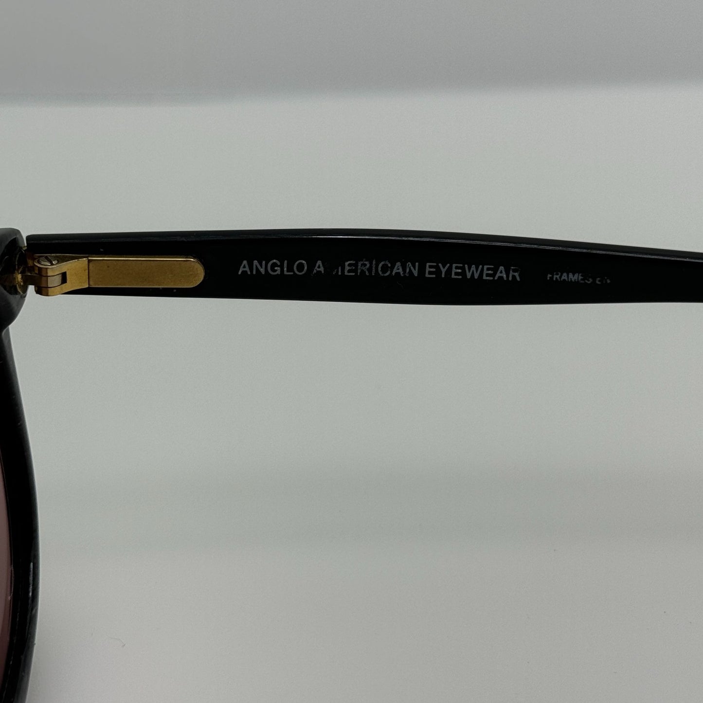 Anglo American Optical Eyeglasses Eye Glasses Frames Wellington GR/BK 56-19