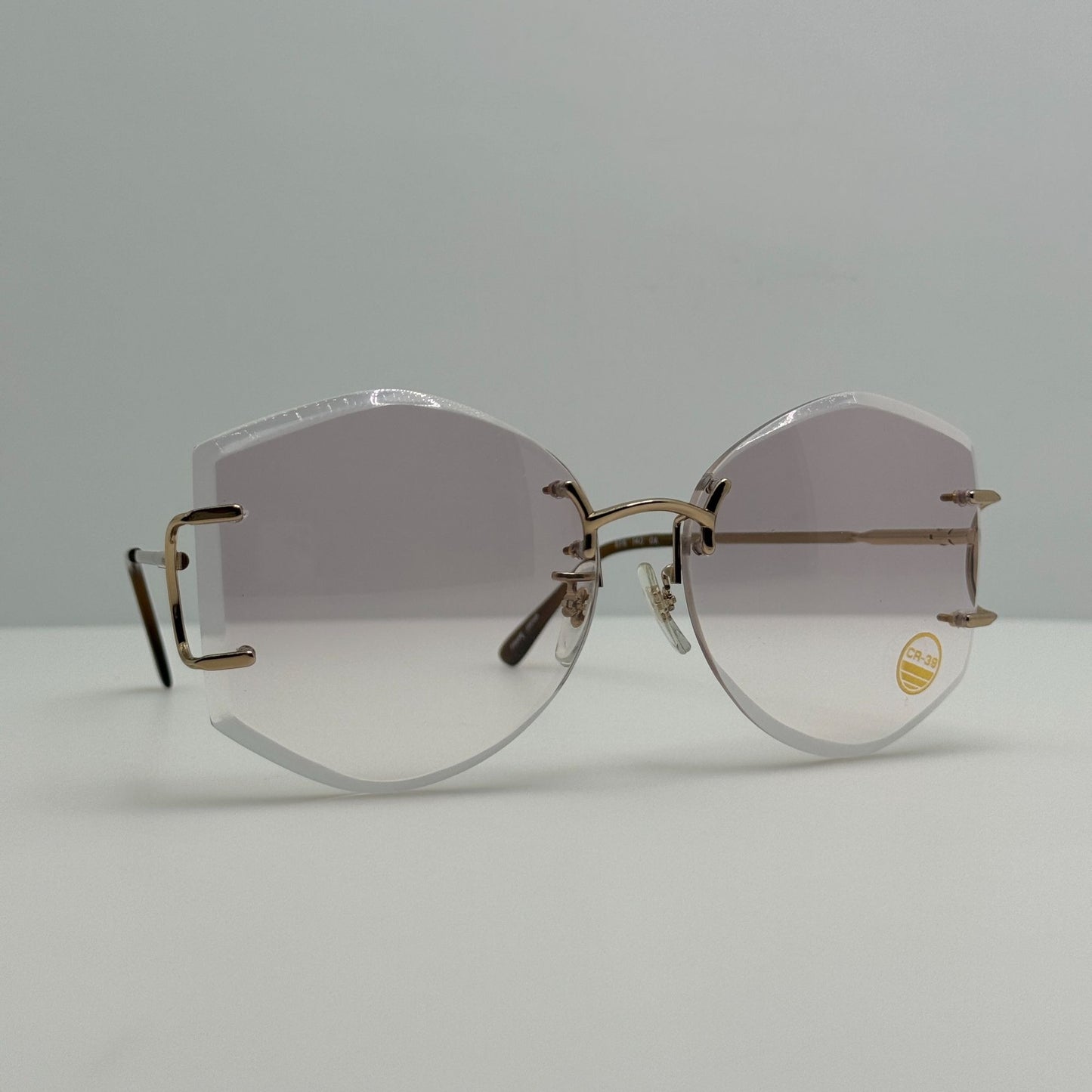 Tura Sunglasses 178 5 1/2 Japan Gold Smoke Pink 62-20-140