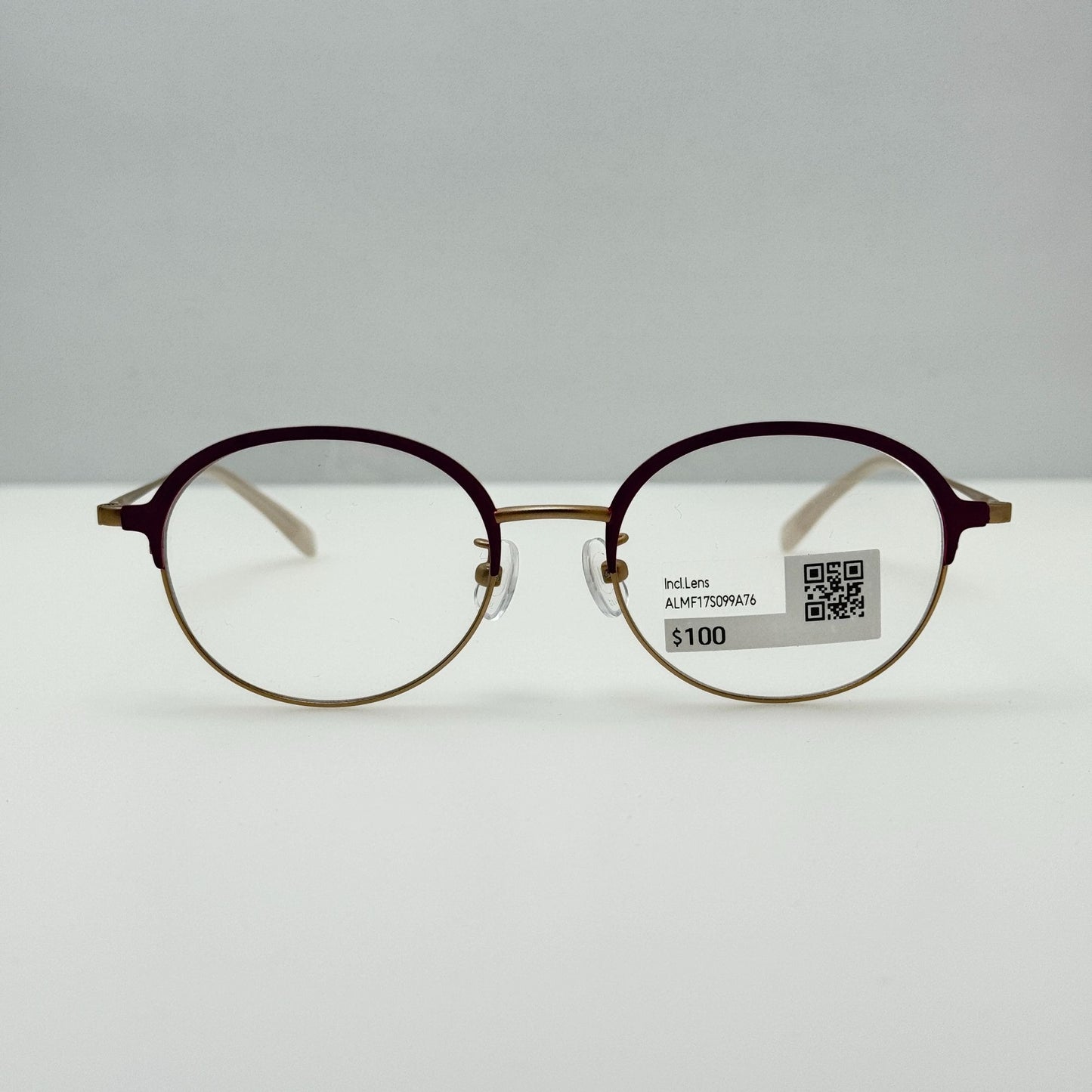 Jins Eyeglasses Eye Glasses Frames LMF-17S-099A 76 49-18-142 40