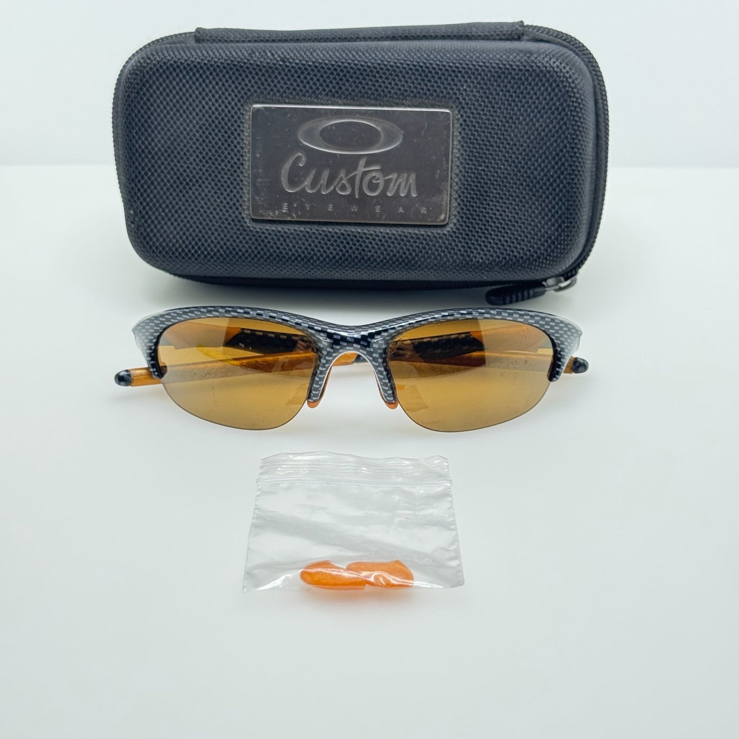 Oakley Sunglasses Half Jacket 1.0 Carbon Fiber Custom W/ Case