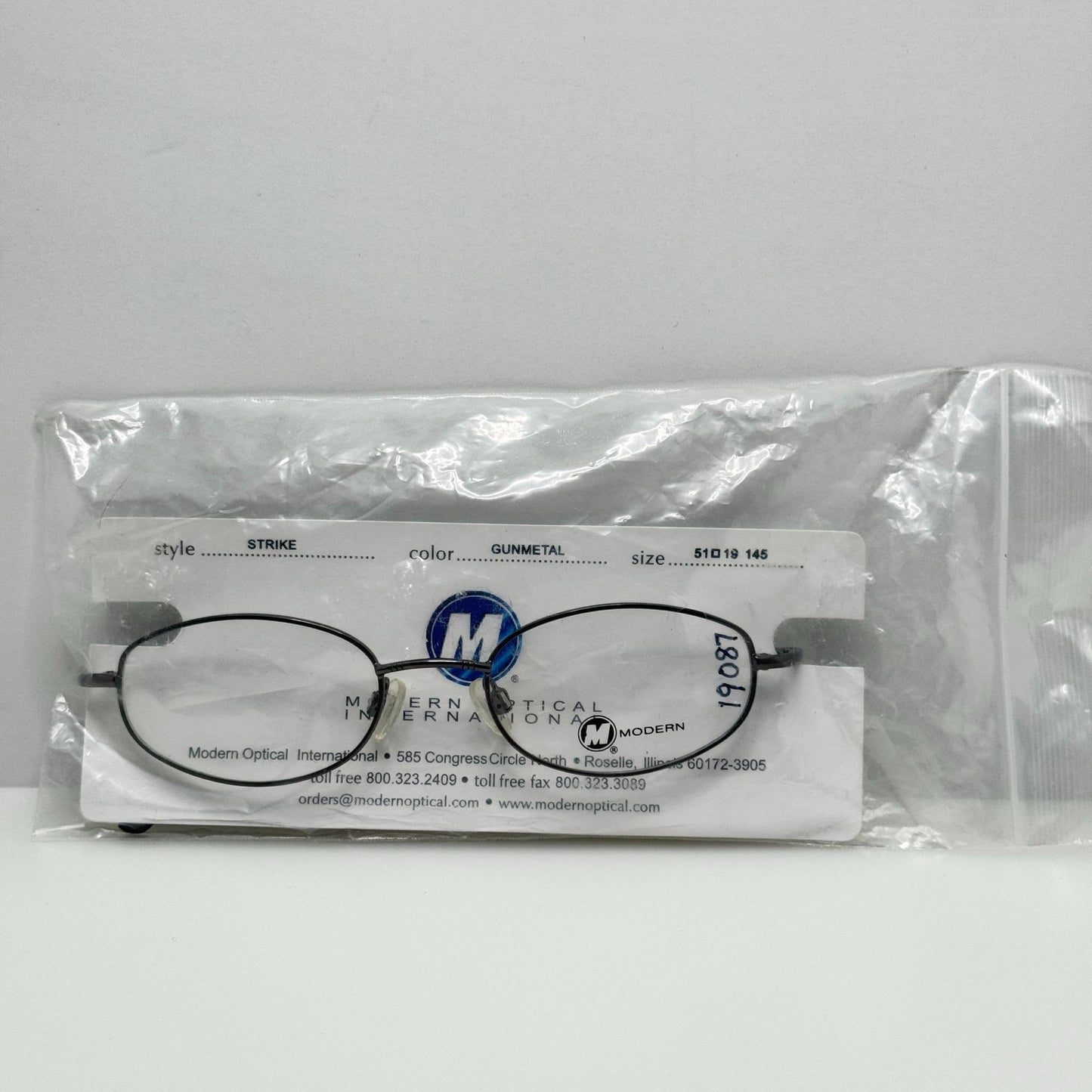 Modern Optical Eyeglasses Eye Glasses Frames Strike Gunmetal 51-19-145
