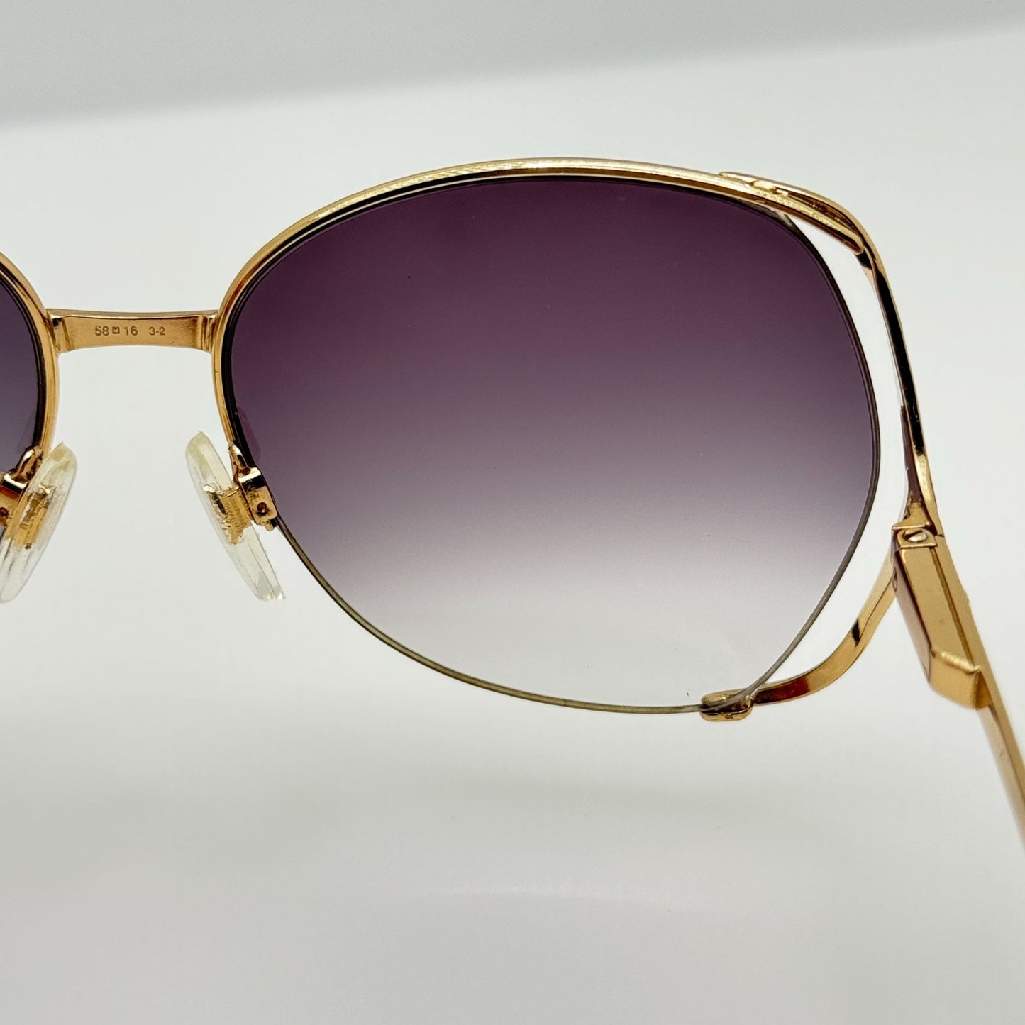 Gucci Sunglasses GG 2208 58-16-130 Vintage Retro Butterfly