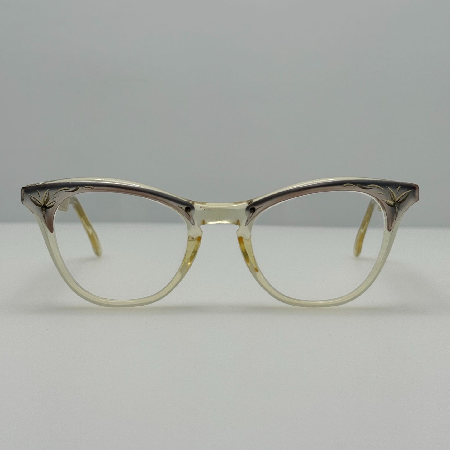 American Optical Eyeglasses Eye Glasses Frames 4 1/4 5 1/2 Cat Eye Vintage