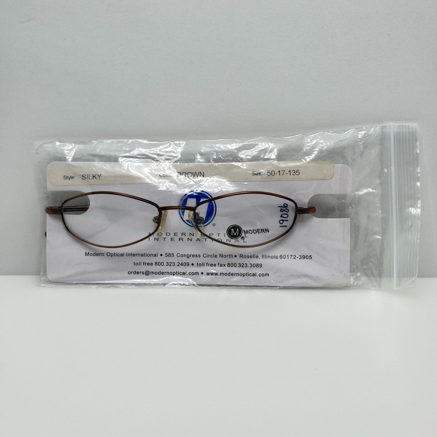 Modern Eyeglasses Eye Glasses Frames Silky Brown 50-17-135