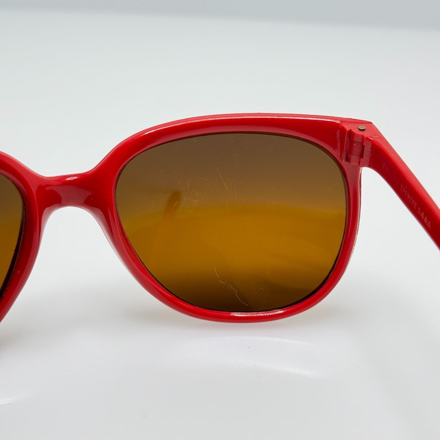Unbranded Sunglasses Vintage Retro Nylon Brevete France Red