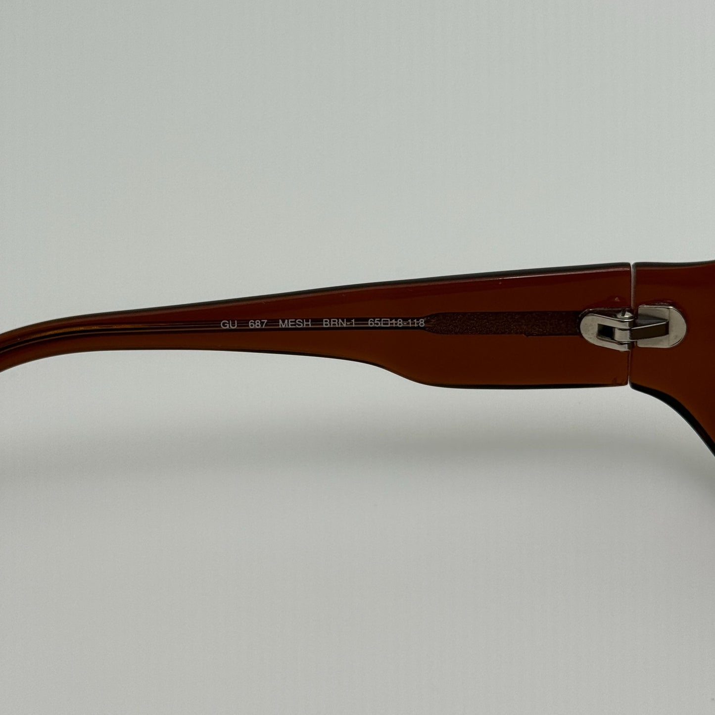 Guess Eyeglasses Eye Glasses Frames GU 687 Mesh BRN-1 65-18-118