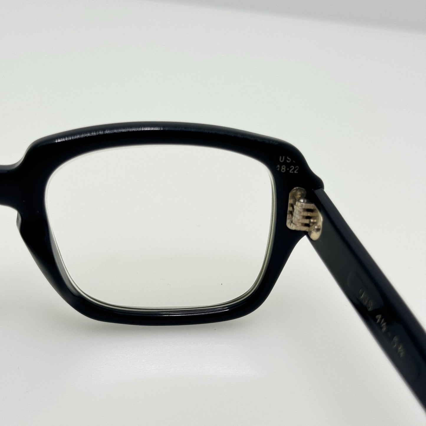 USS Eyeglasses Eye Glasses Frames Black 4 1/2 5 3/4 Black 48-22