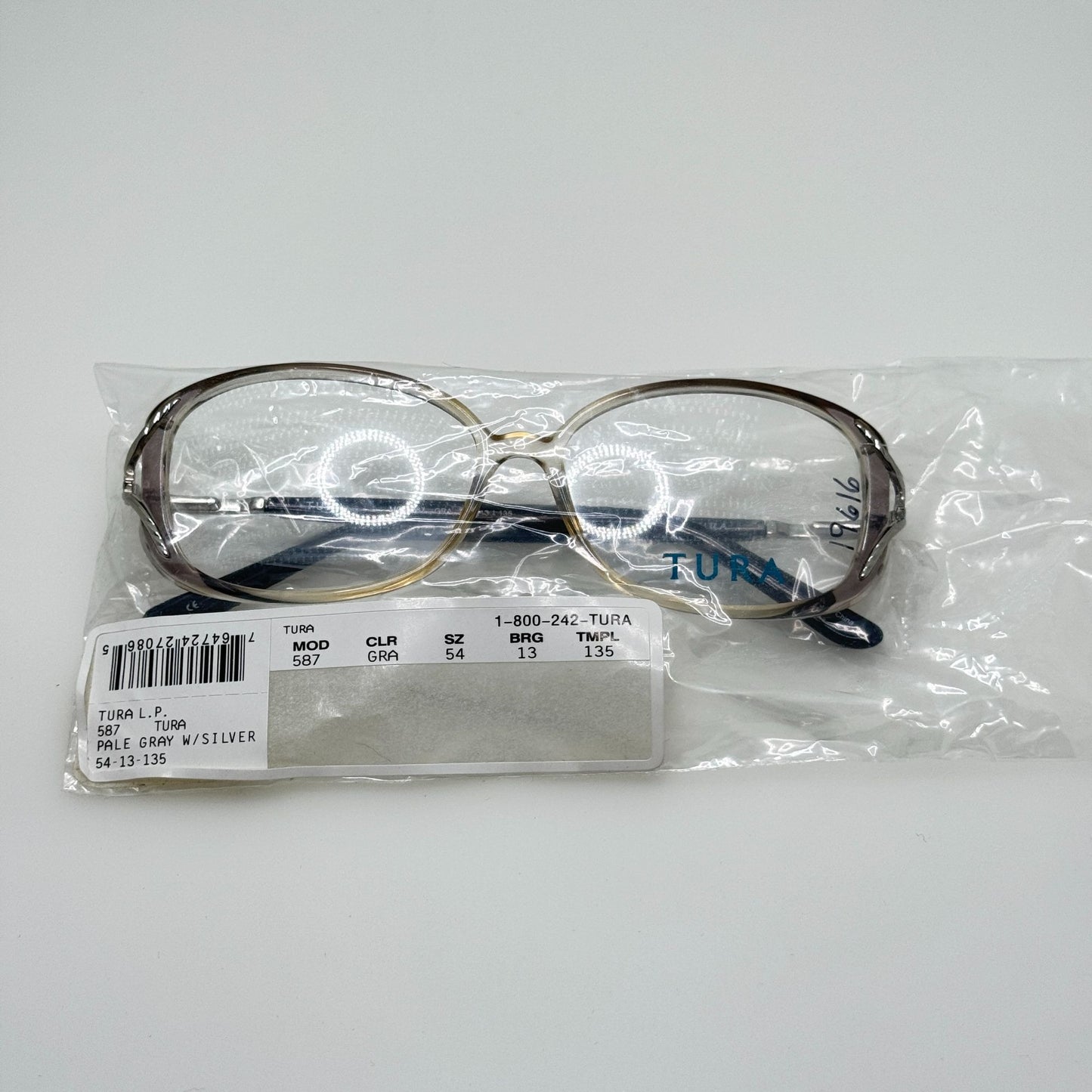 Tura Eyeglasses Eye Glasses Frames Mod 587 GRA 54-13-135