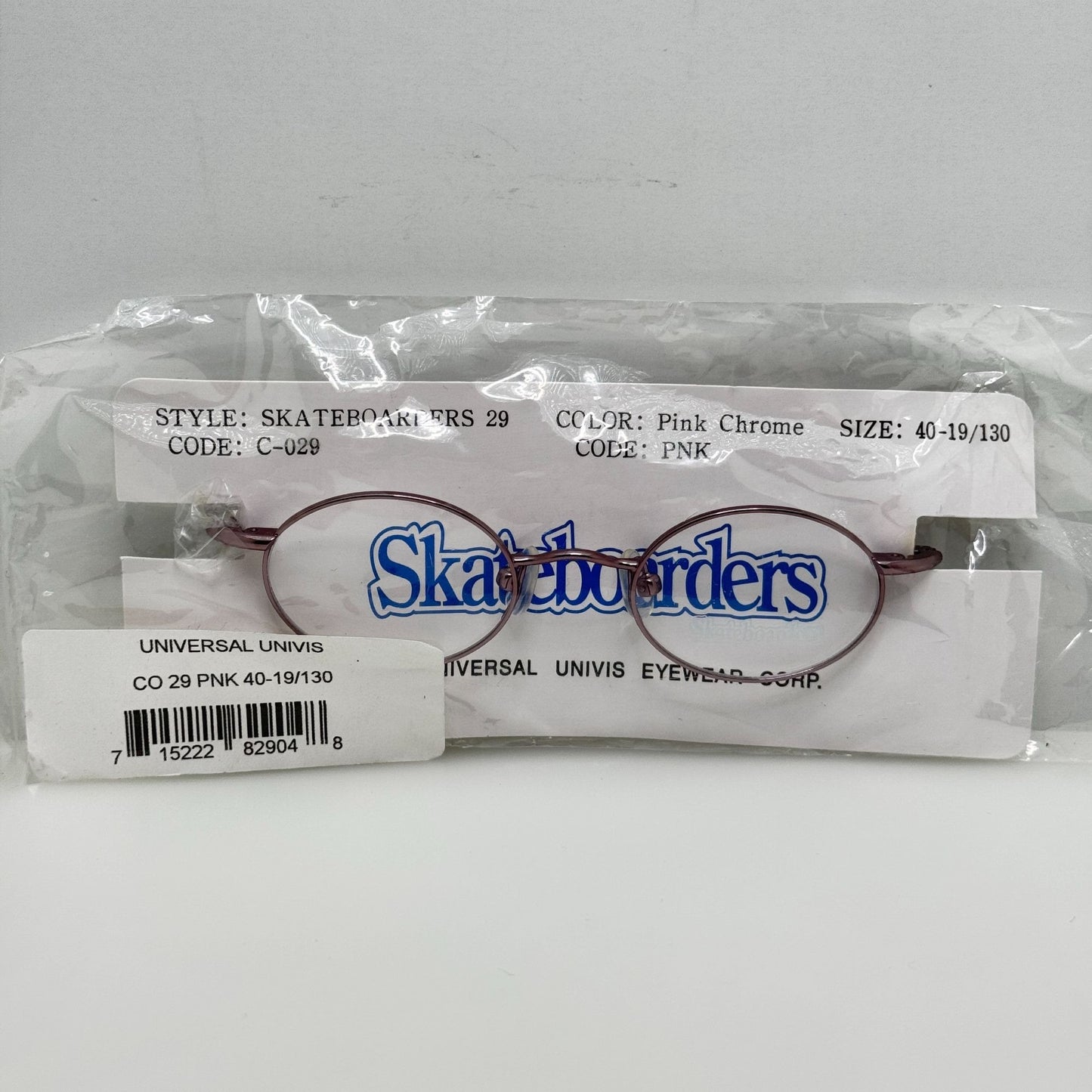 Skateboarders Eyeglasses Eye Glasses Frames 29 Pink Chrome 40-19-130
