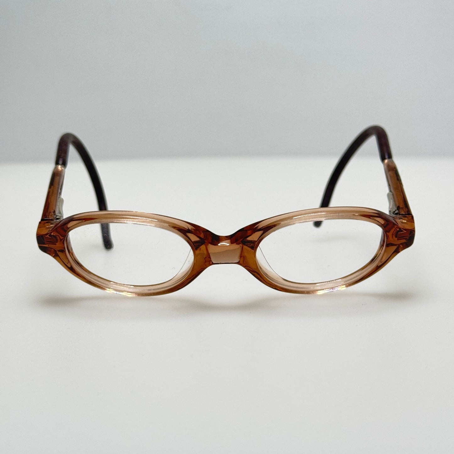 Dilli Dalli Eyeglasses Eye Glasses Frames Half Pint Brown 38-16-110