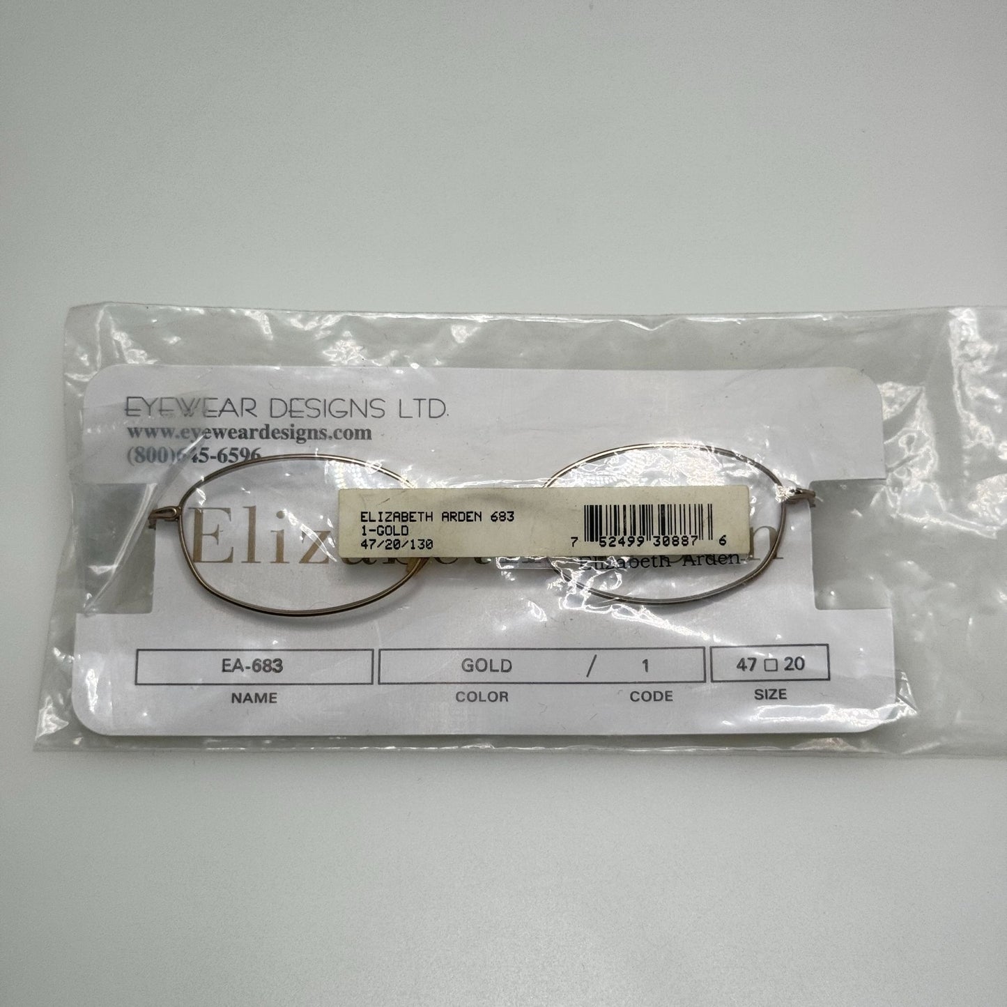 Elizabeth Arden EA 683-1 Gold Eyeglasses Eye Glasses Frames 47-20-130