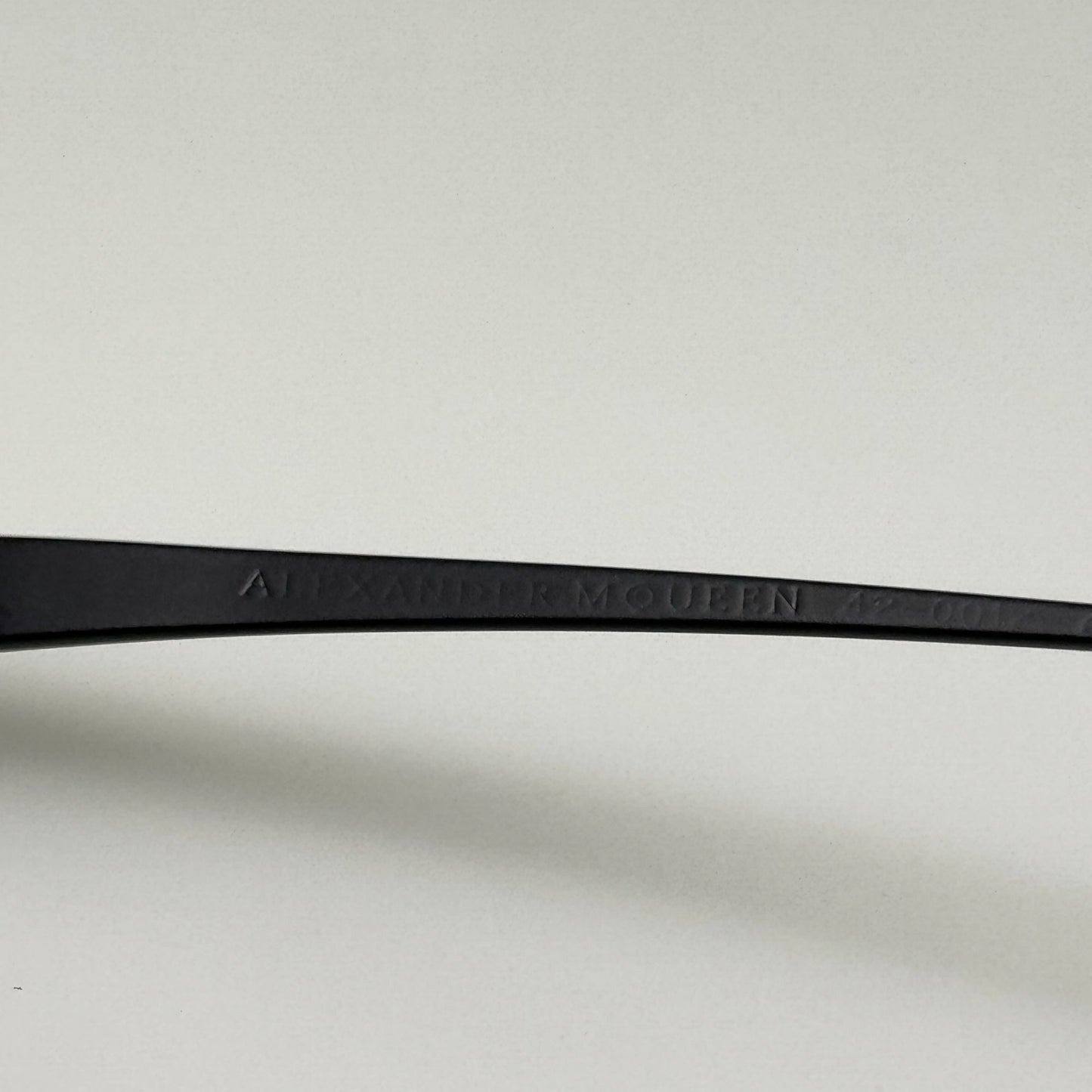 Alexander McQueen 42-0012 Black Eyeglasses Eye Glasses Frames Japan 50-18-140