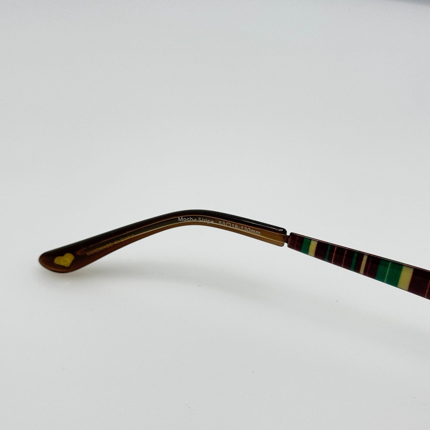 Bebe Eyeglasses Eye Glasses Frames BB Desire Mocha Stripe 53-18-130