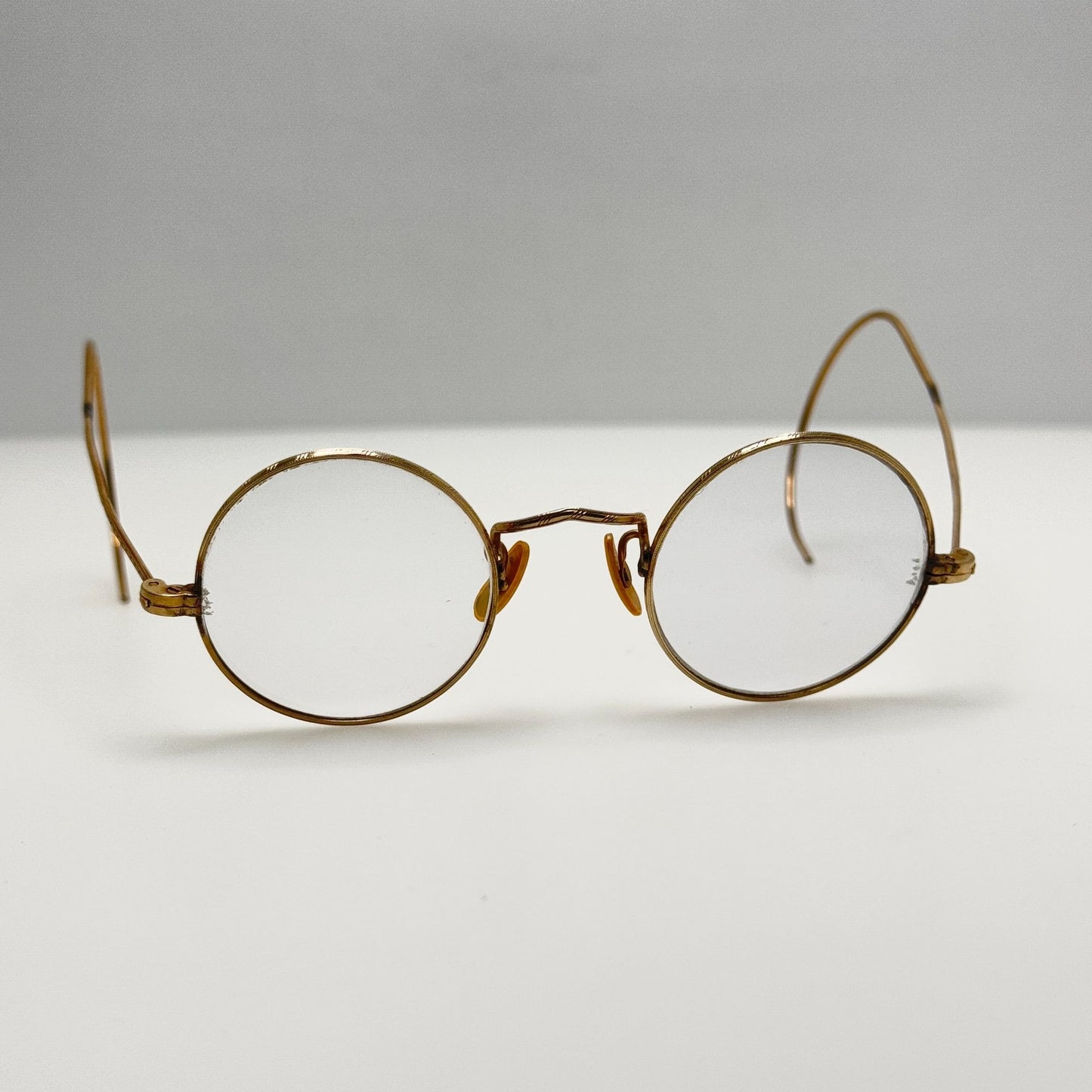 Unbranded Eyeglasses Eye Glasses Gold Round Circle Retro Vintage