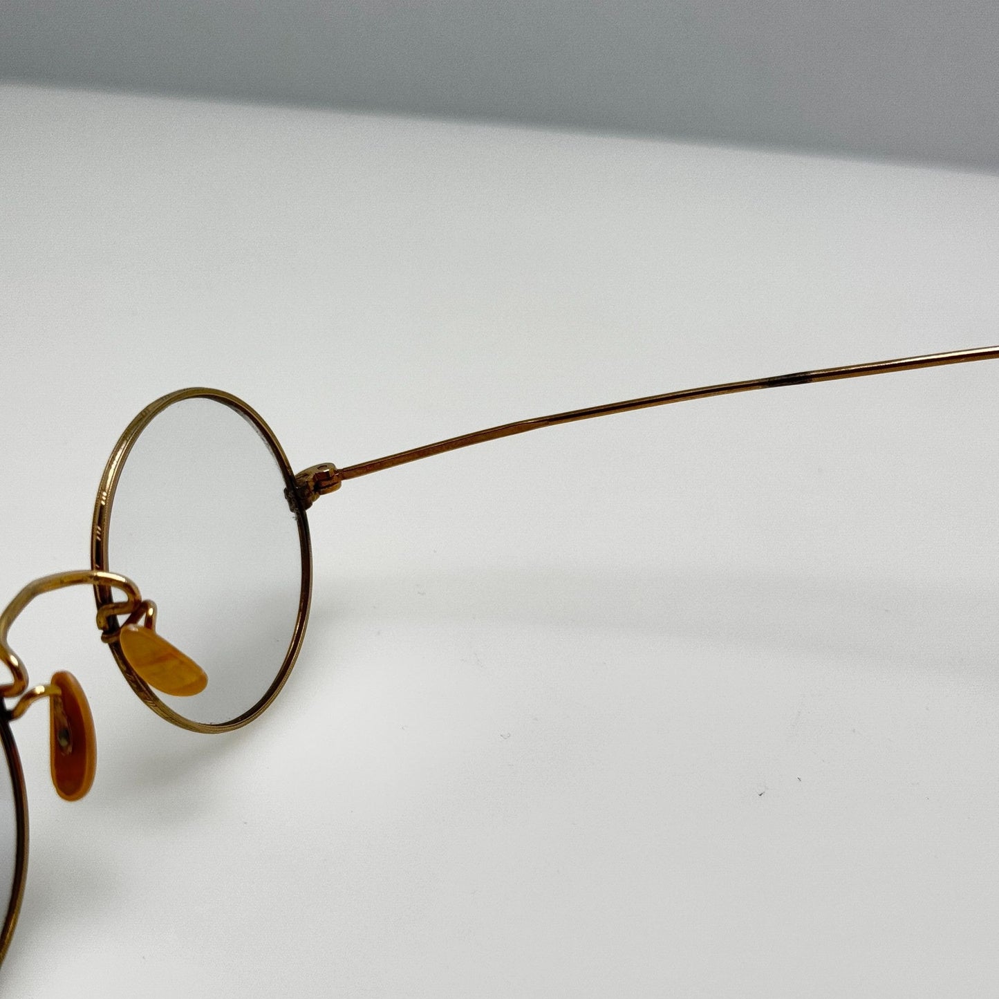 Unbranded Eyeglasses Eye Glasses Gold Round Circle Retro Vintage