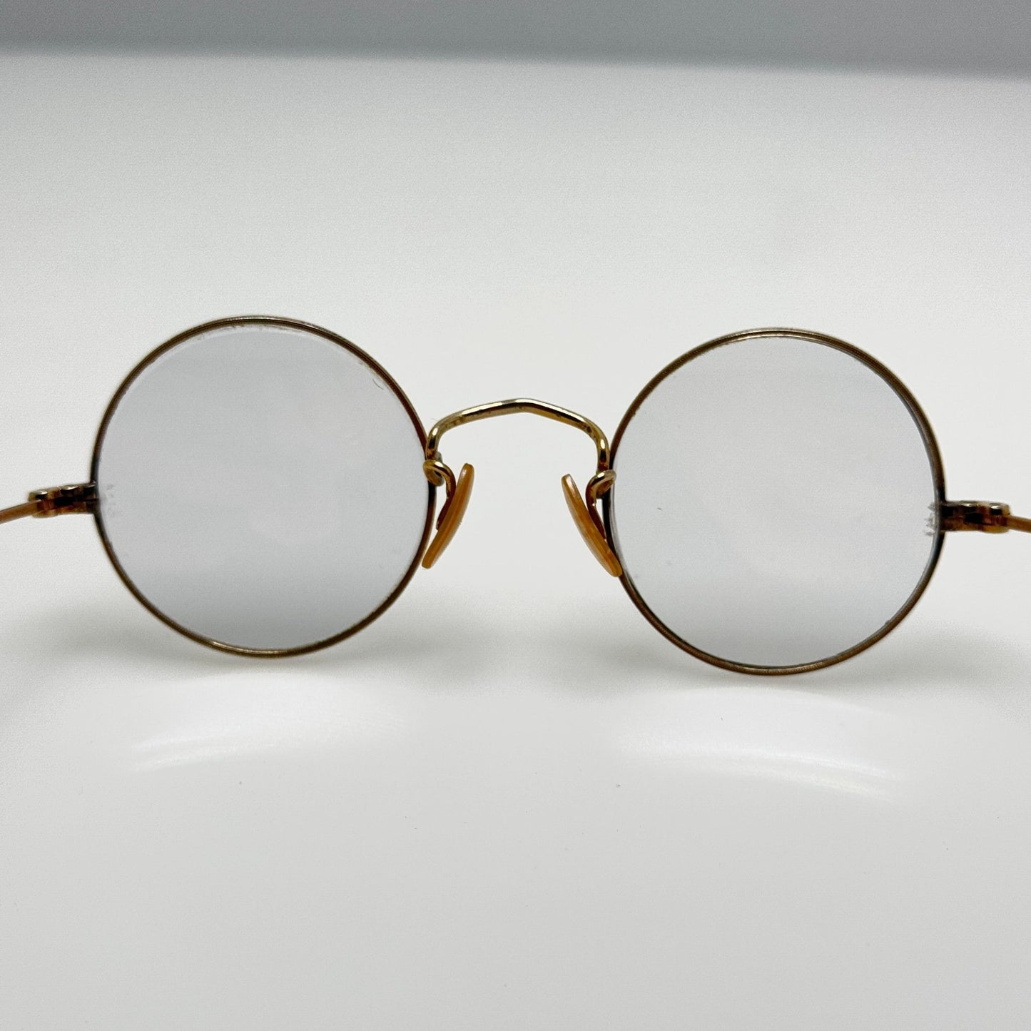 Unbranded Eyeglasses Eye Glasses Gold Round Circle Retro Vintage