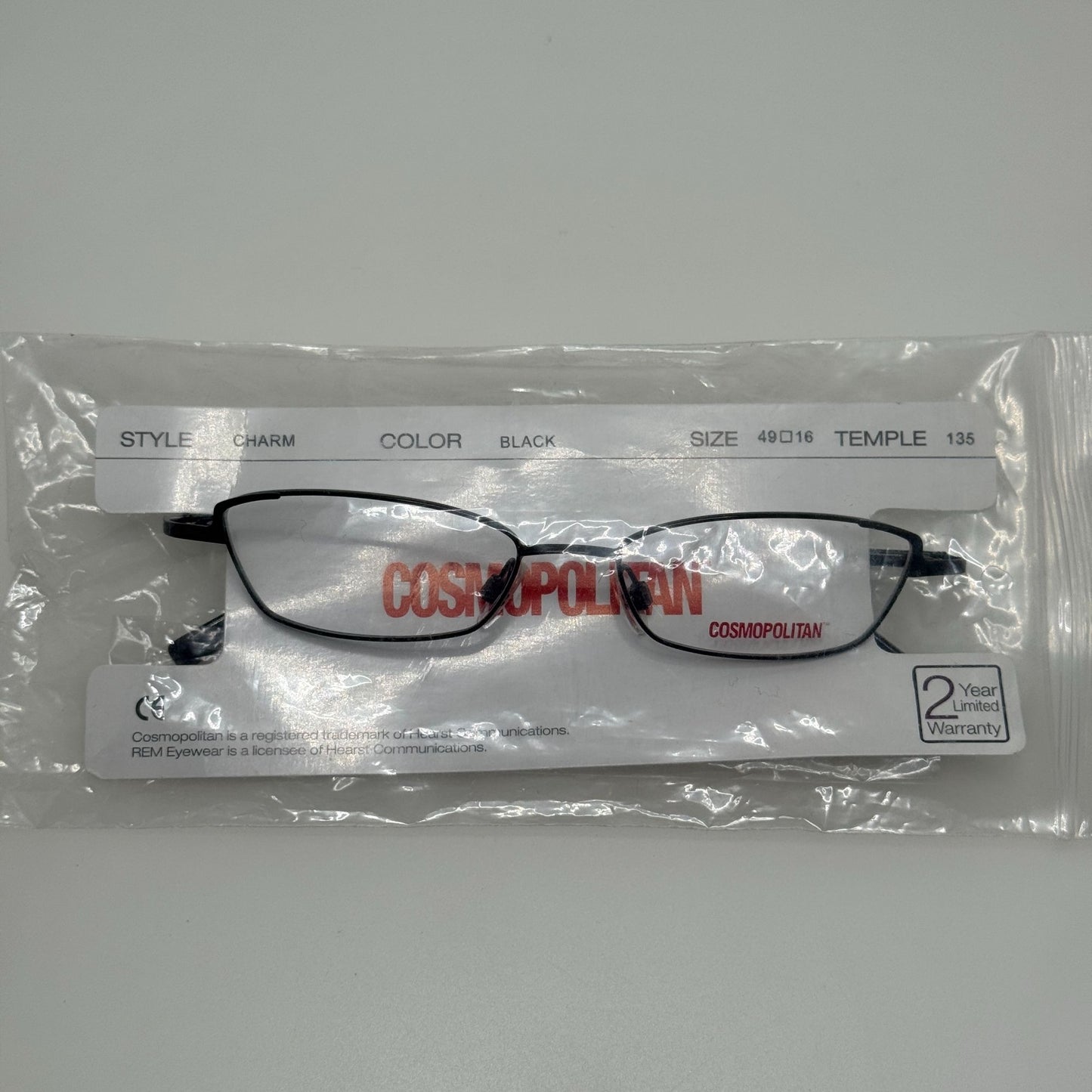 Cosmopolitan Charm Black Eyeglasses Eye Glasses Frames 49-16-135