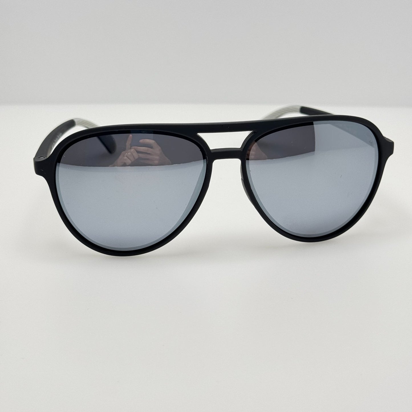 Goodr Sunglasses Add The Chrome Package 2H2 Black W/ Bag