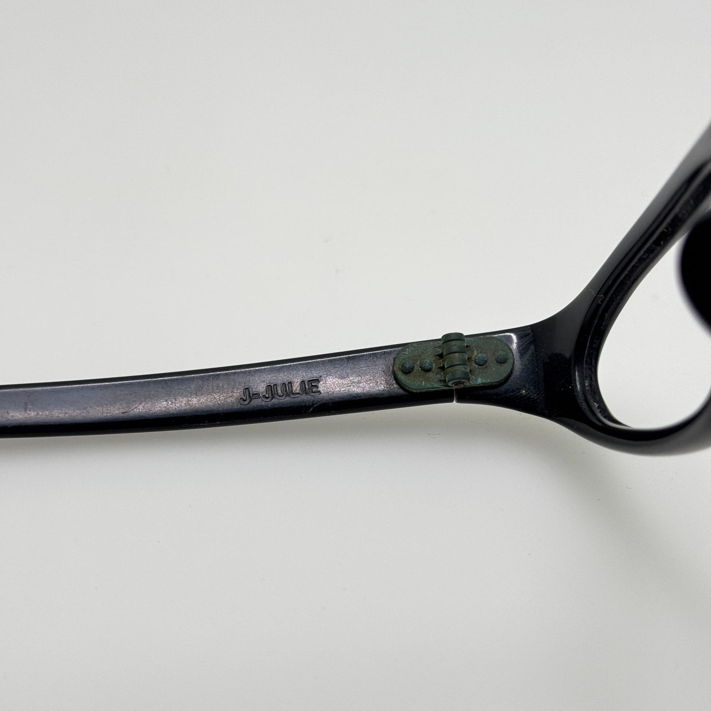 J Julie Eyeglasses Eye Glasses Frames 46-20 Frame France Black Vintage Cat Eye