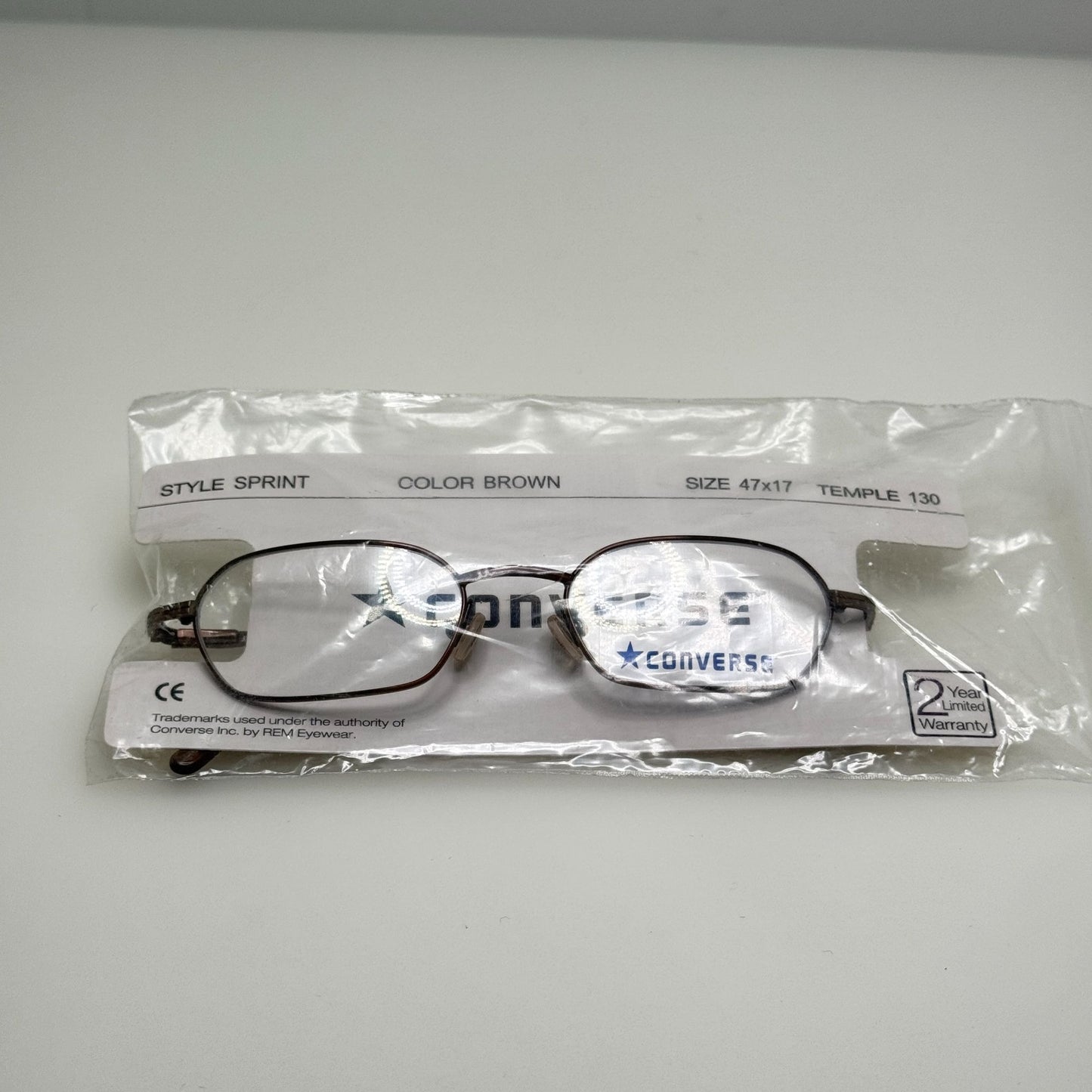 Converse Sprint Brown Eyeglasses Eye Glasses Frames Kids Youth 47-17-130