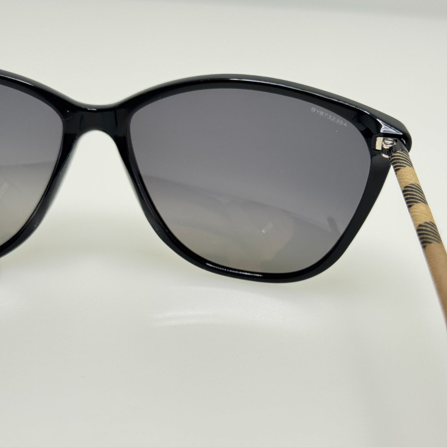 Burberry Sunglasses B 4117 3001/T3 Polarized Italy 58-14-140 Read Description B
