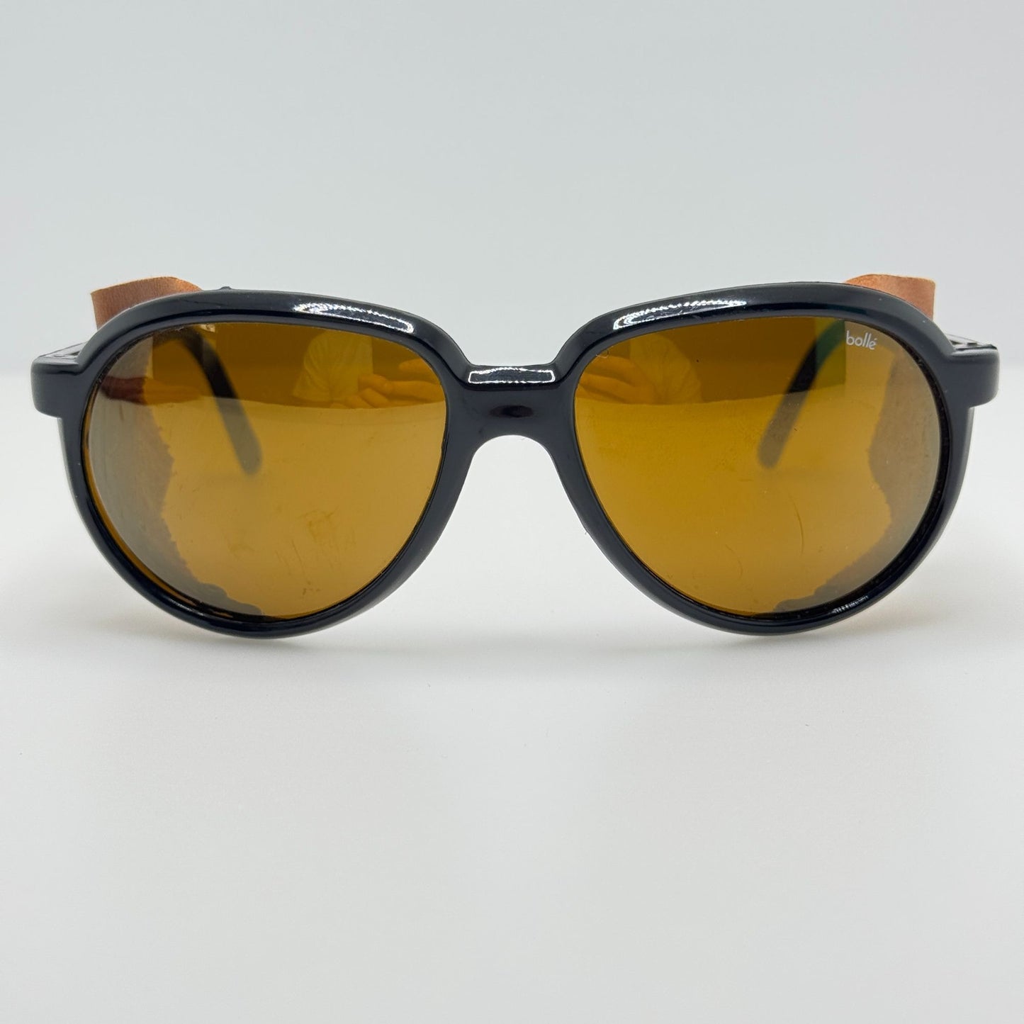 Bolle Sunglasses LL Bean Black Leather Side Sheilds
