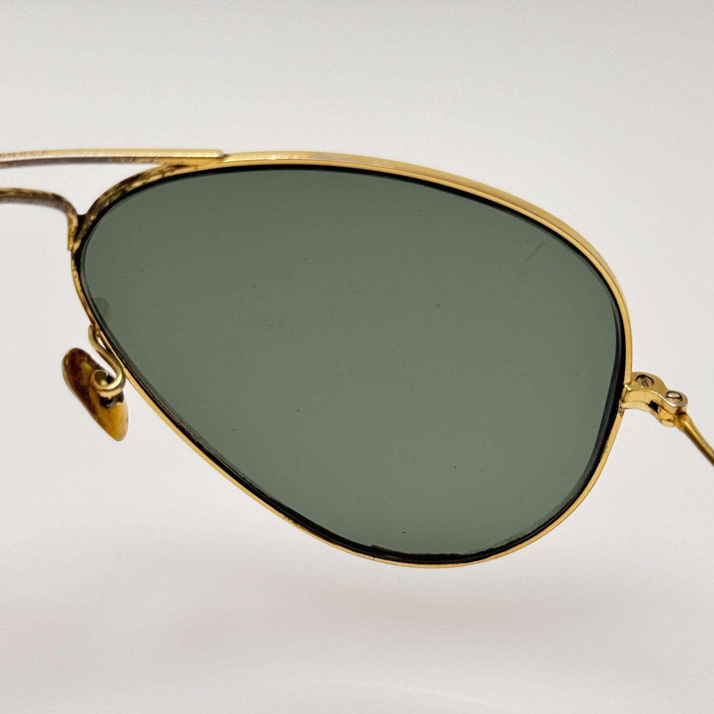 Ray Ban Aviator Bausch & Lomb Gold Eyeglasses Eye Glasses Frames Read Description