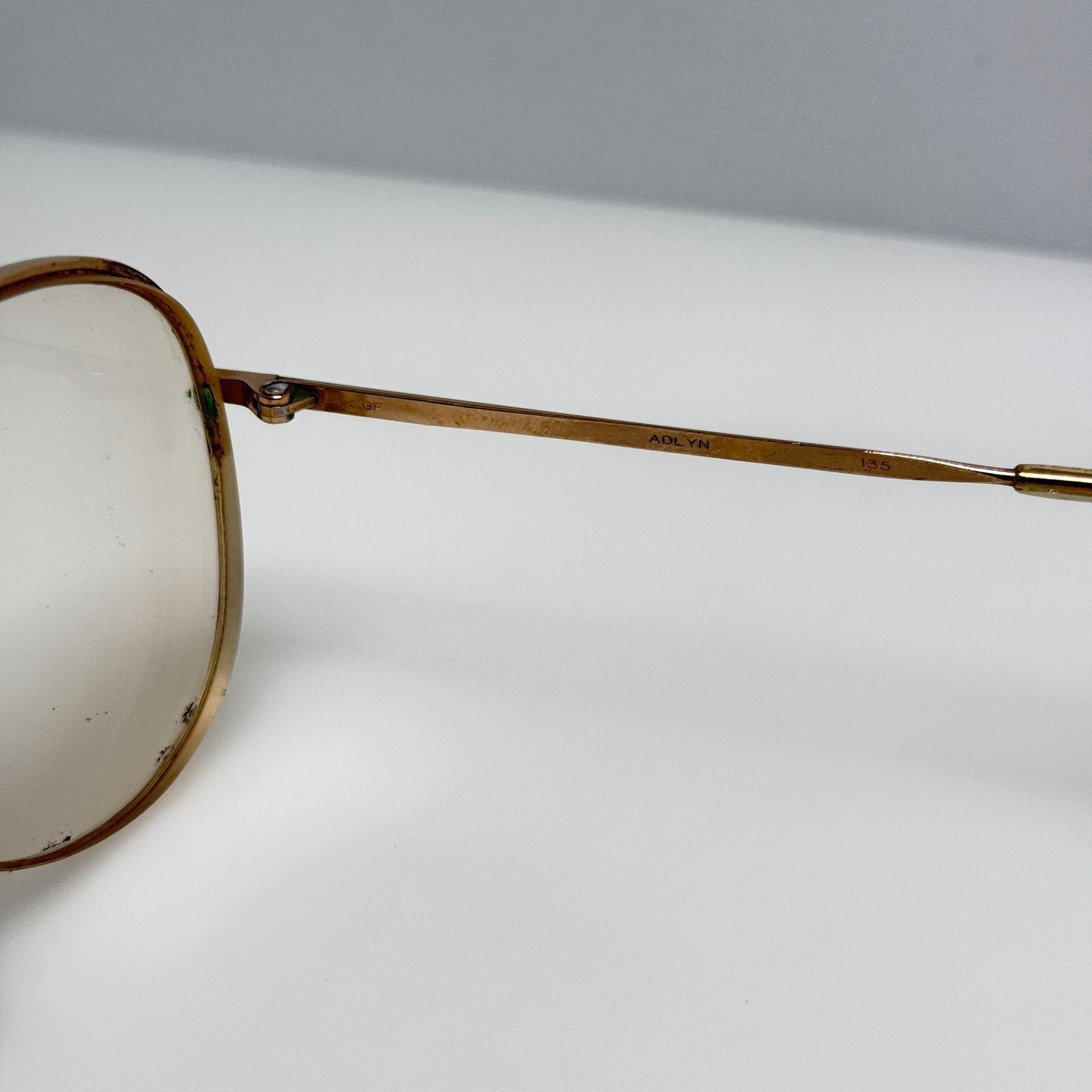 Desil Eyeglasses Eye Glasses Frames Adlyn 14K GF Italy 64-18-135