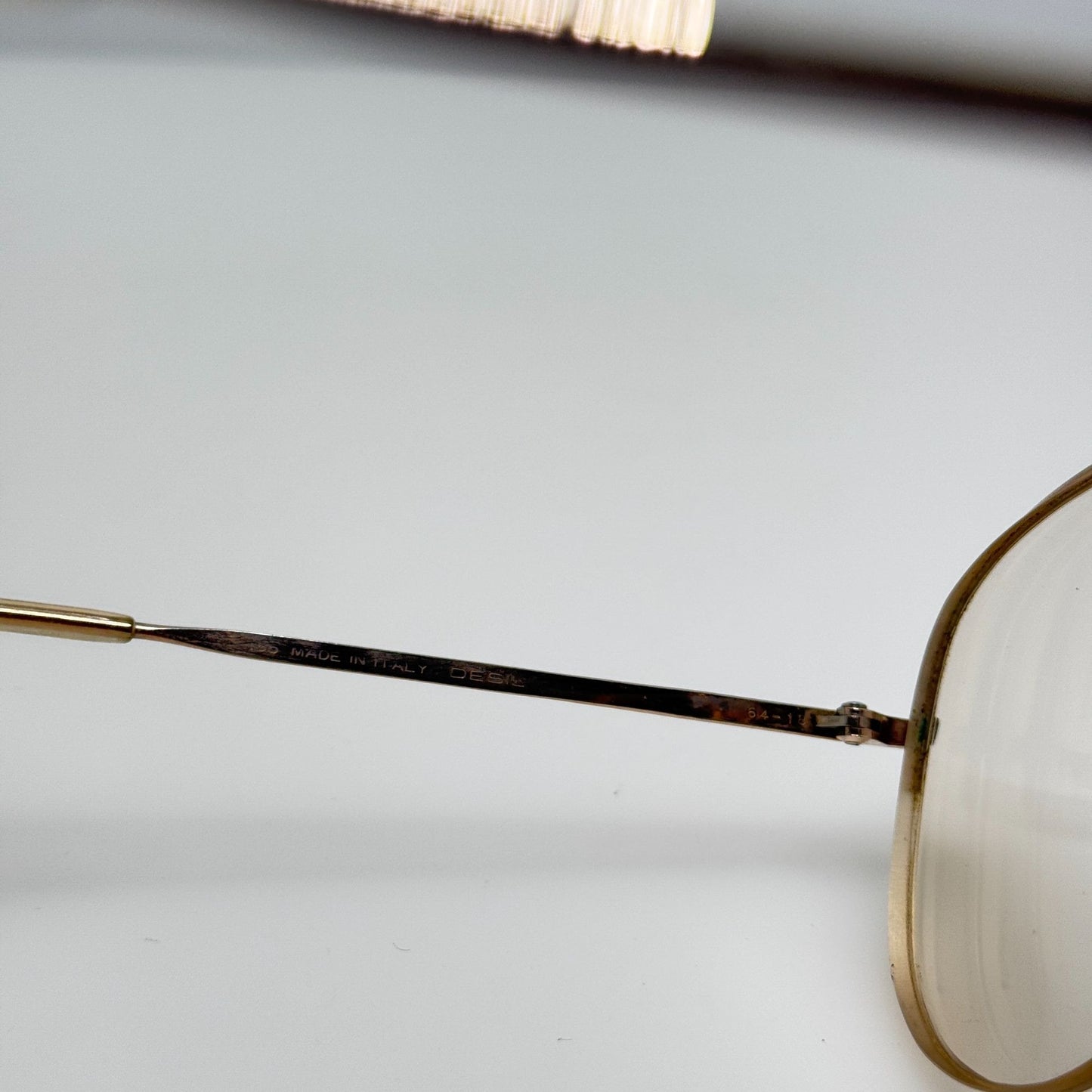 Desil Eyeglasses Eye Glasses Frames Adlyn 14K GF Italy 64-18-135