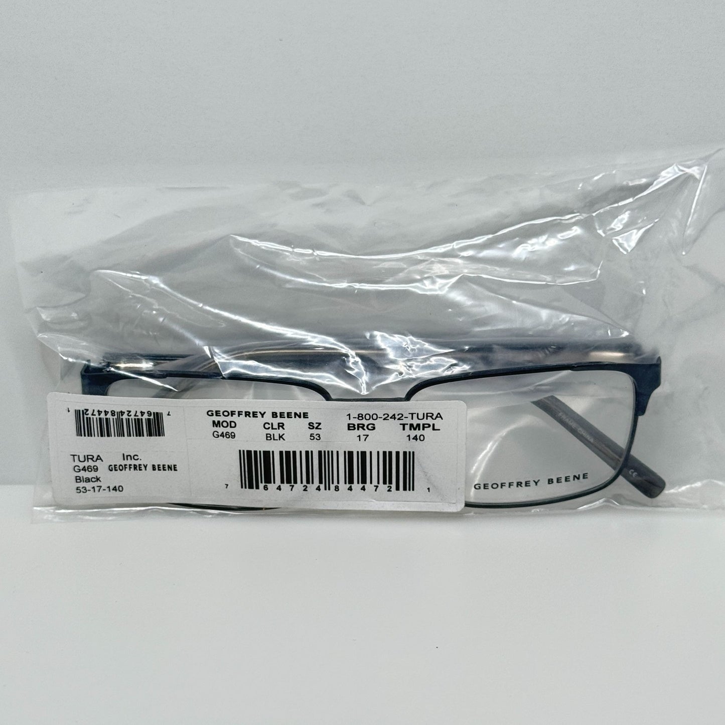 Geoffrey Beene Eyeglasses Eye Glasses Frames G469 53-17-140 BLK