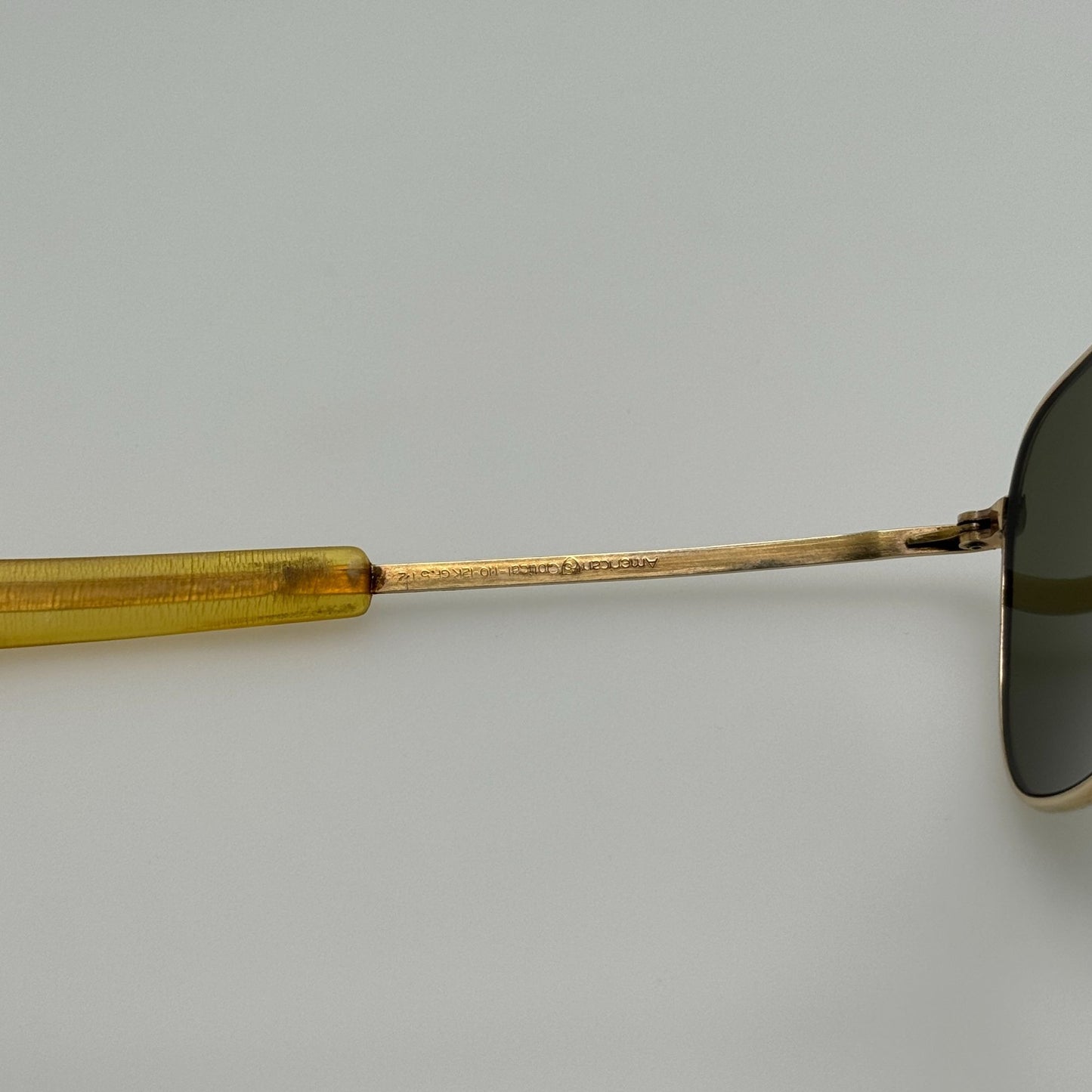 American Optical Sunglasses AO Pilot 1/10 - 12k GF 5 1/2 B