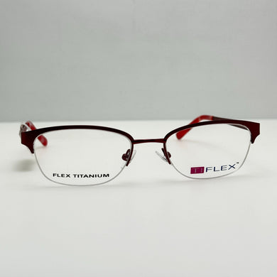 Ti Flex Eyeglasses Eye Glasses Frames 2101 615 50-18-135 Red
