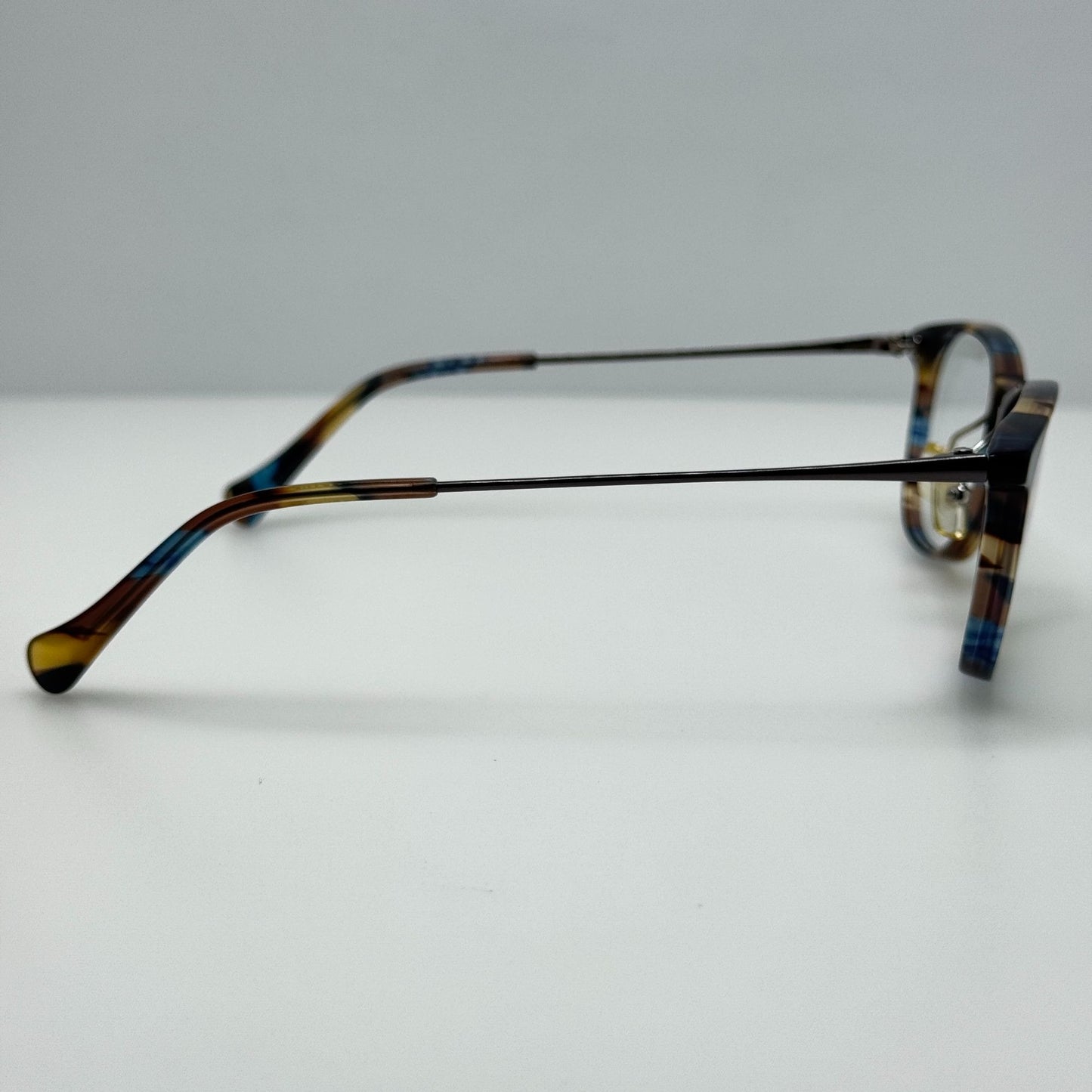Lucky Brand Eye Glasses Eyeglasses Frames D210 Blue Brown 52-16-140
