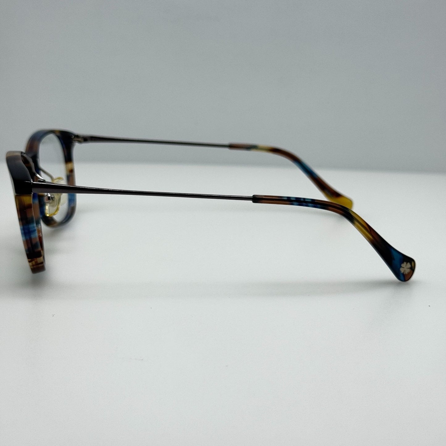 Lucky Brand Eye Glasses Eyeglasses Frames D210 Blue Brown 52-16-140
