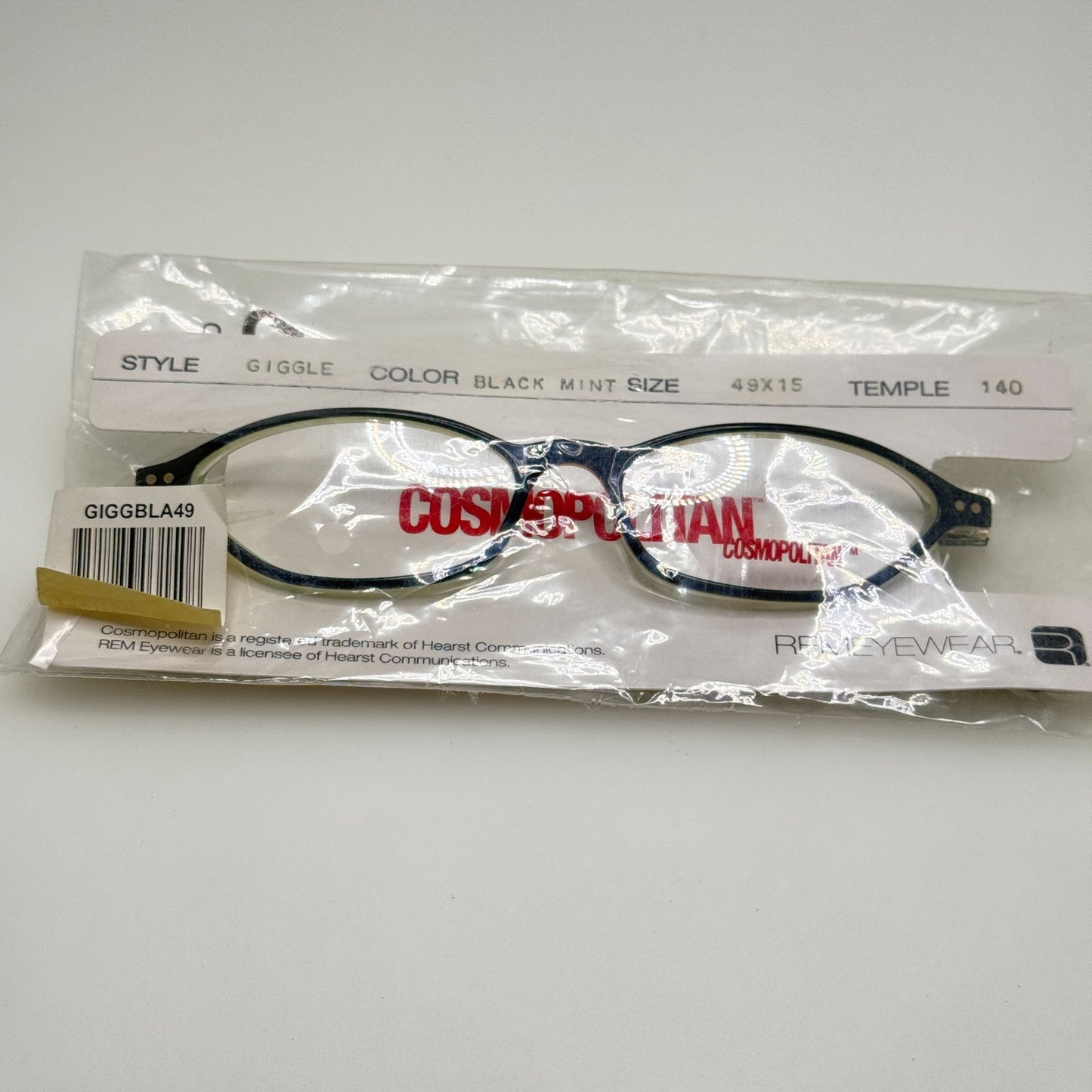 Cosmopolitan Giggle Black Mint Eyeglasses Eye Glasses Frames 49-15-140