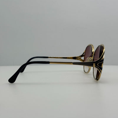 Tura Eyeglasses Eye Glasses Frames 825 Gold Blue Japan 56-18-136
