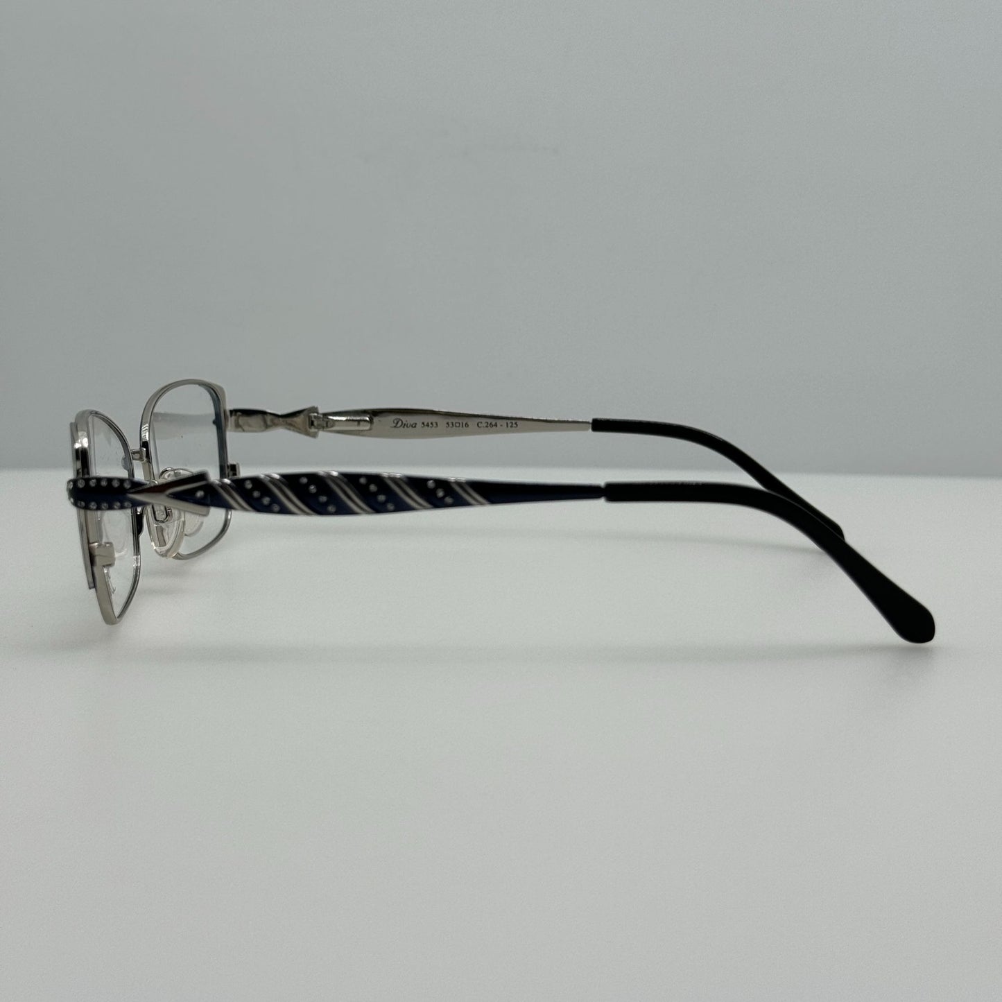Diva Eyeglasses Eye Glasses Frames 5453 264 Blue 53-16-125