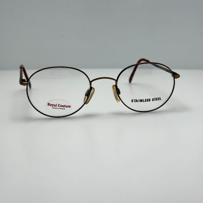 Royal Couture RC 122 Antique Gold Eye Glasses Eyeglasses Frames France 47-20-140