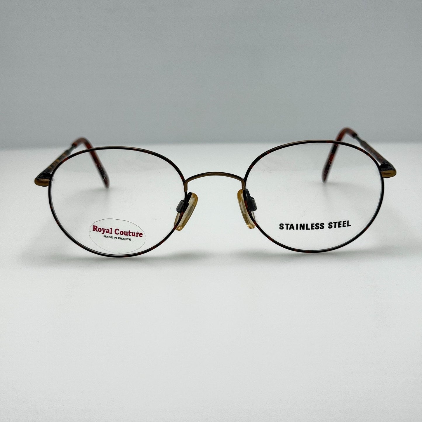 Royal Couture RC 122 Antique Gold Eye Glasses Eyeglasses Frames France 47-20-140