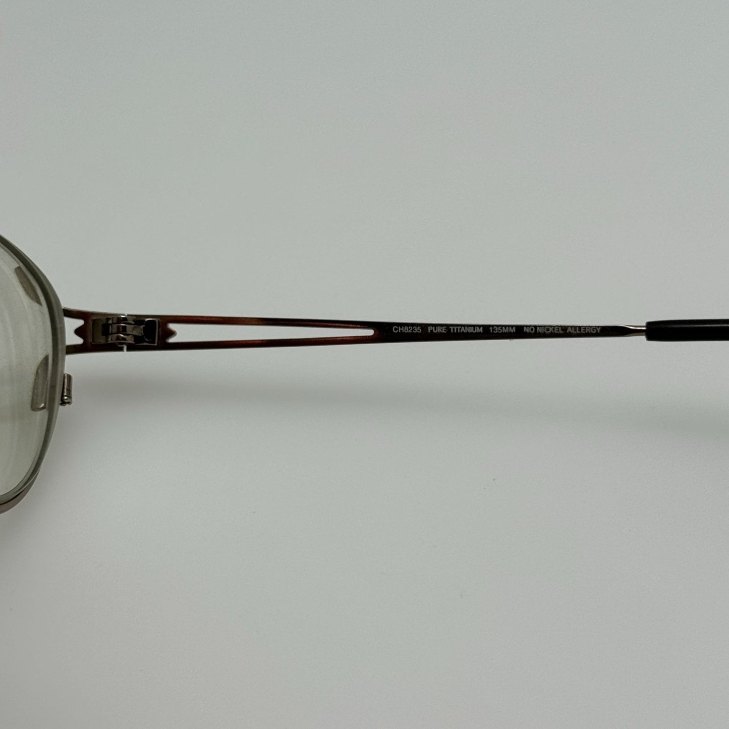 Charmant Eyeglasses Eye Glasses Frames CH8235 Color BR Pure Titanium 52-17-135
