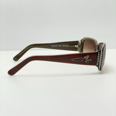 Jonathan Cate Sunglasses Diamond Lil BRN 56-17-130