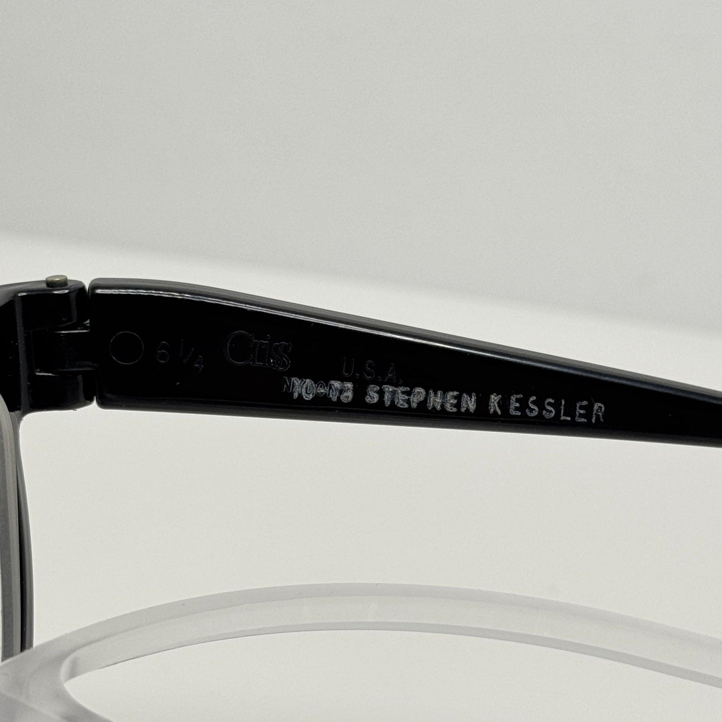 Criss All American Eyeglasses Eye Glasses Frames Nylon Black USA 6 1/2 44-20