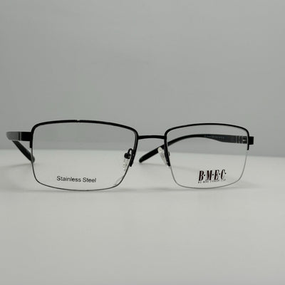 BMEC Eyeglasses Eye Glasses Frames Big Reward Matte Black 58-18-145