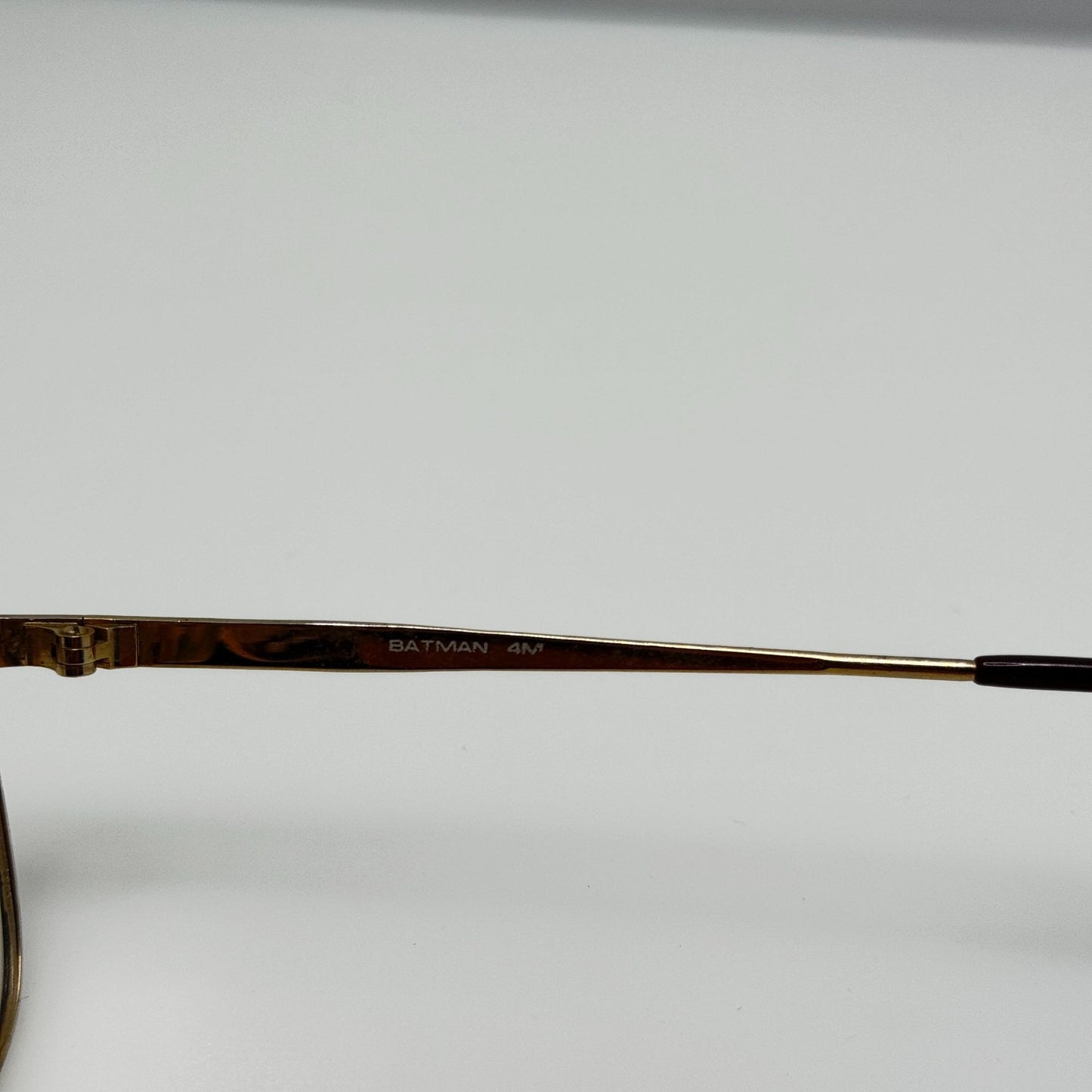 Batman Eyeglasses Eye Glasses Frames 4M Gold Brown 51-20-135 Mbl Kids Youth