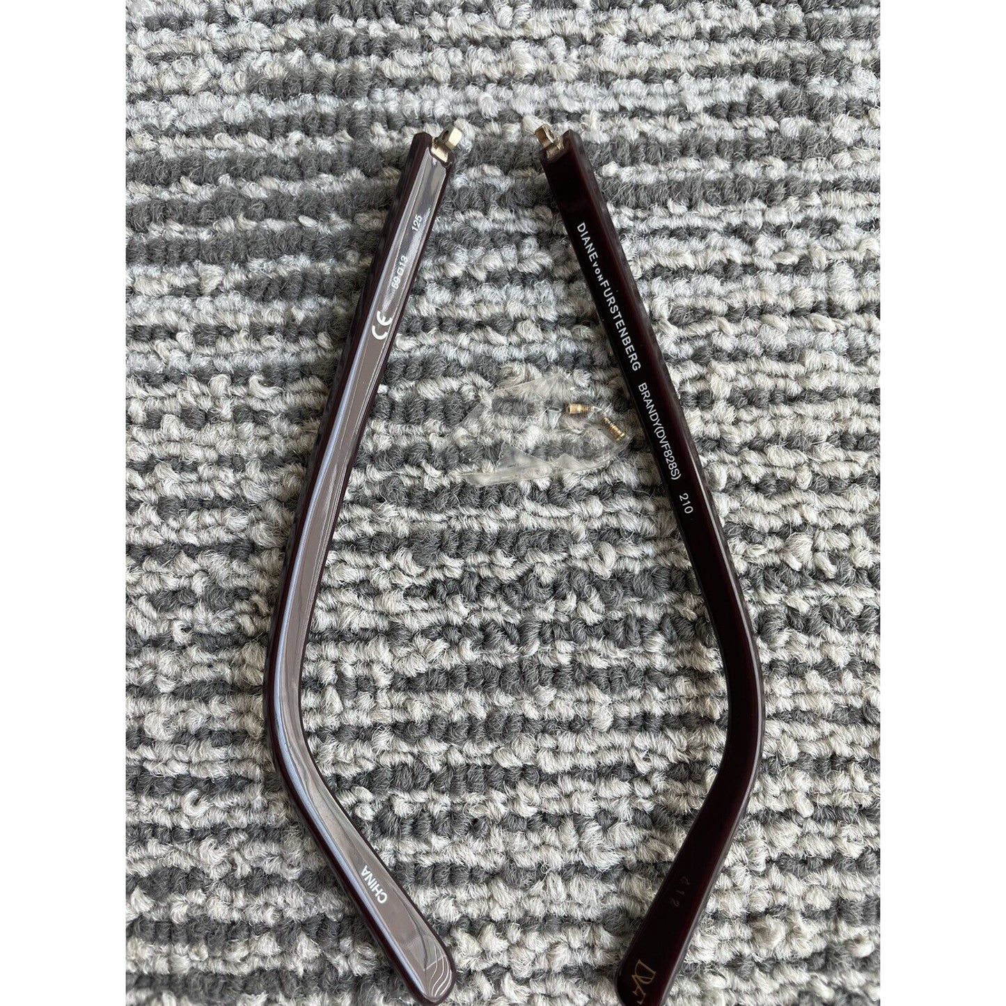 Diane Von Furstenberg DVF828S Brandy 59-13-125 Sunglasses Temple Arms Only PARTS